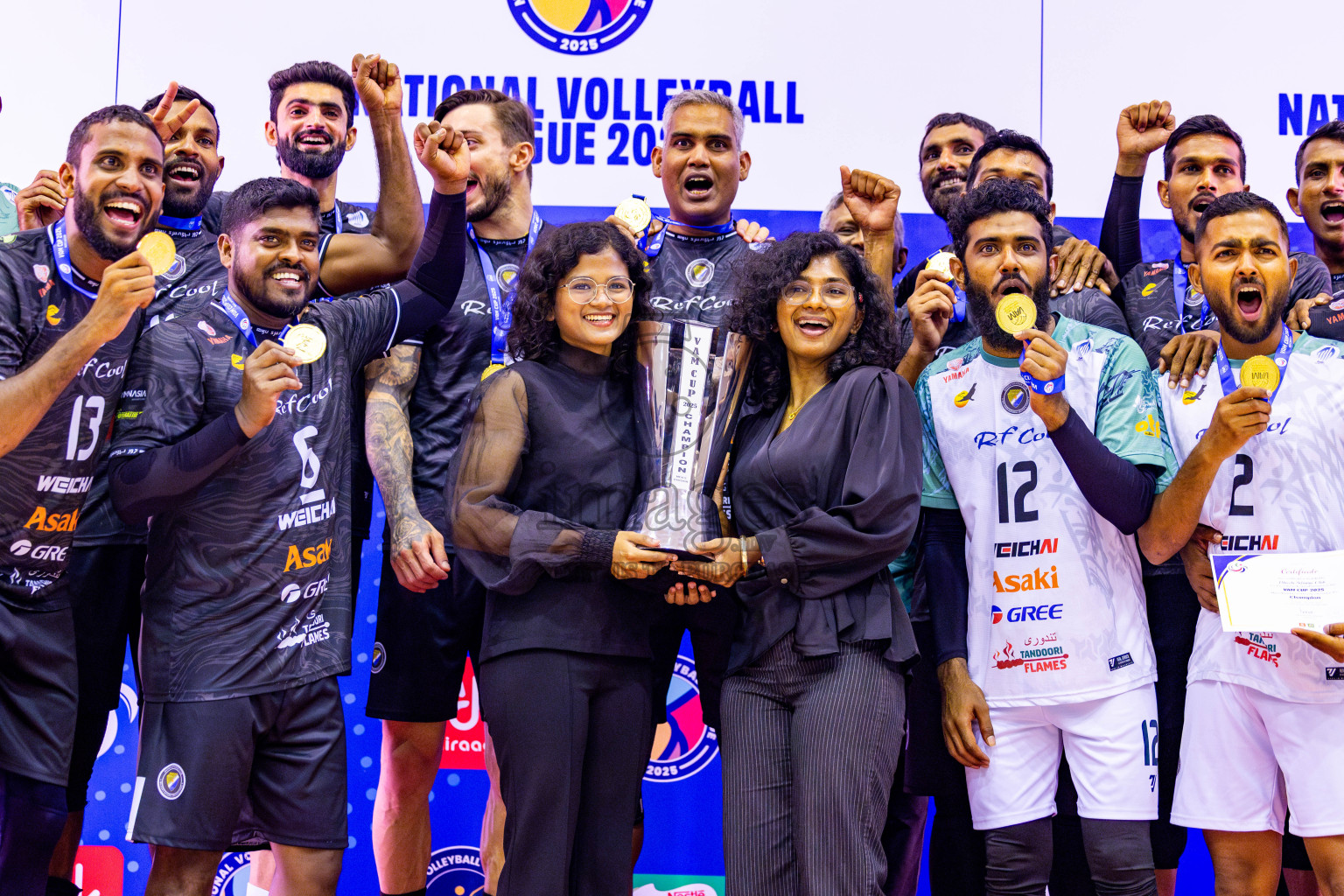 Dhivehi Sifainge Club vs Club HDC in the Final of MILO VAM Cup 2025 held in Male', Maldives on Wednesday, 2nd July 2025 at Social Center Indoor Hall Photos By: Nausham Waheed / images.mv