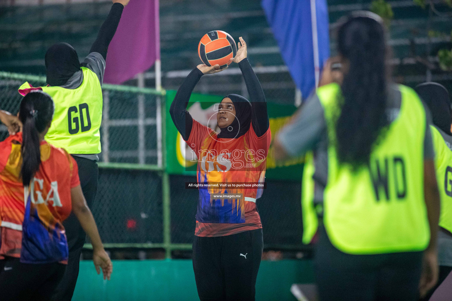 Day 8 of 20th Milo National Netball Tournament 2023, held in Synthetic Netball Court, Male', Maldives on 7th June 2023 Photos: Nausham Waheed/ Images.mv