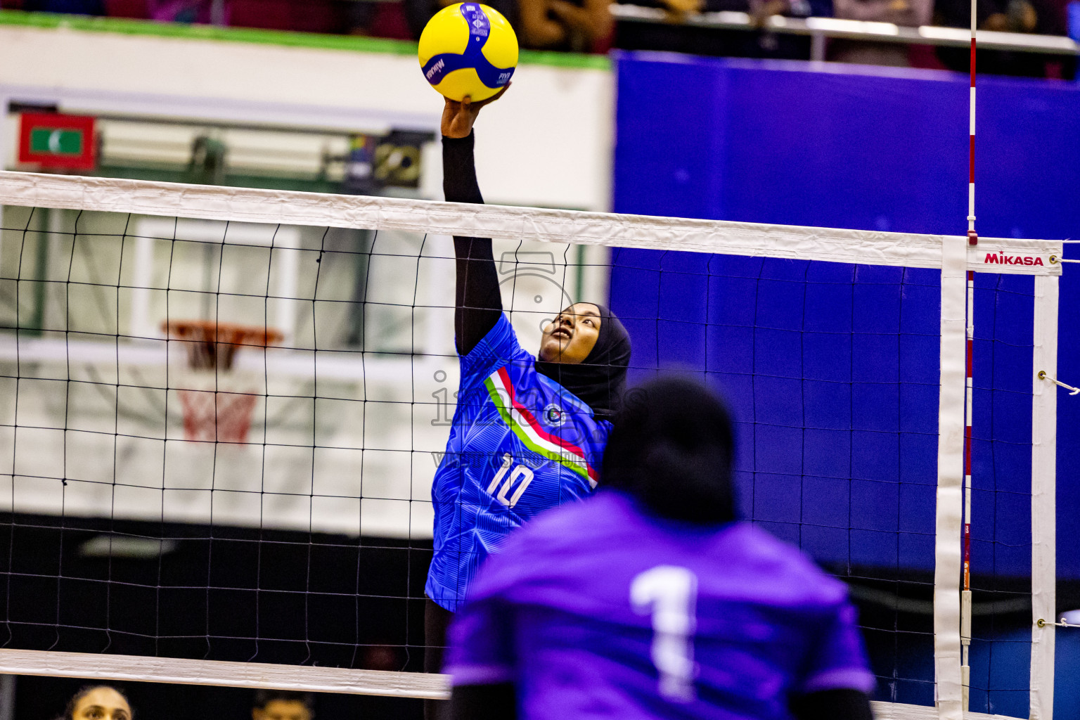 Semi Final of Women's Division of Milo VAM Cup 2024 held in Male', Maldives on Friday, 12th July 2024 at Social Center Indoor Hall Photos By: Nausham Waheed / images.mv