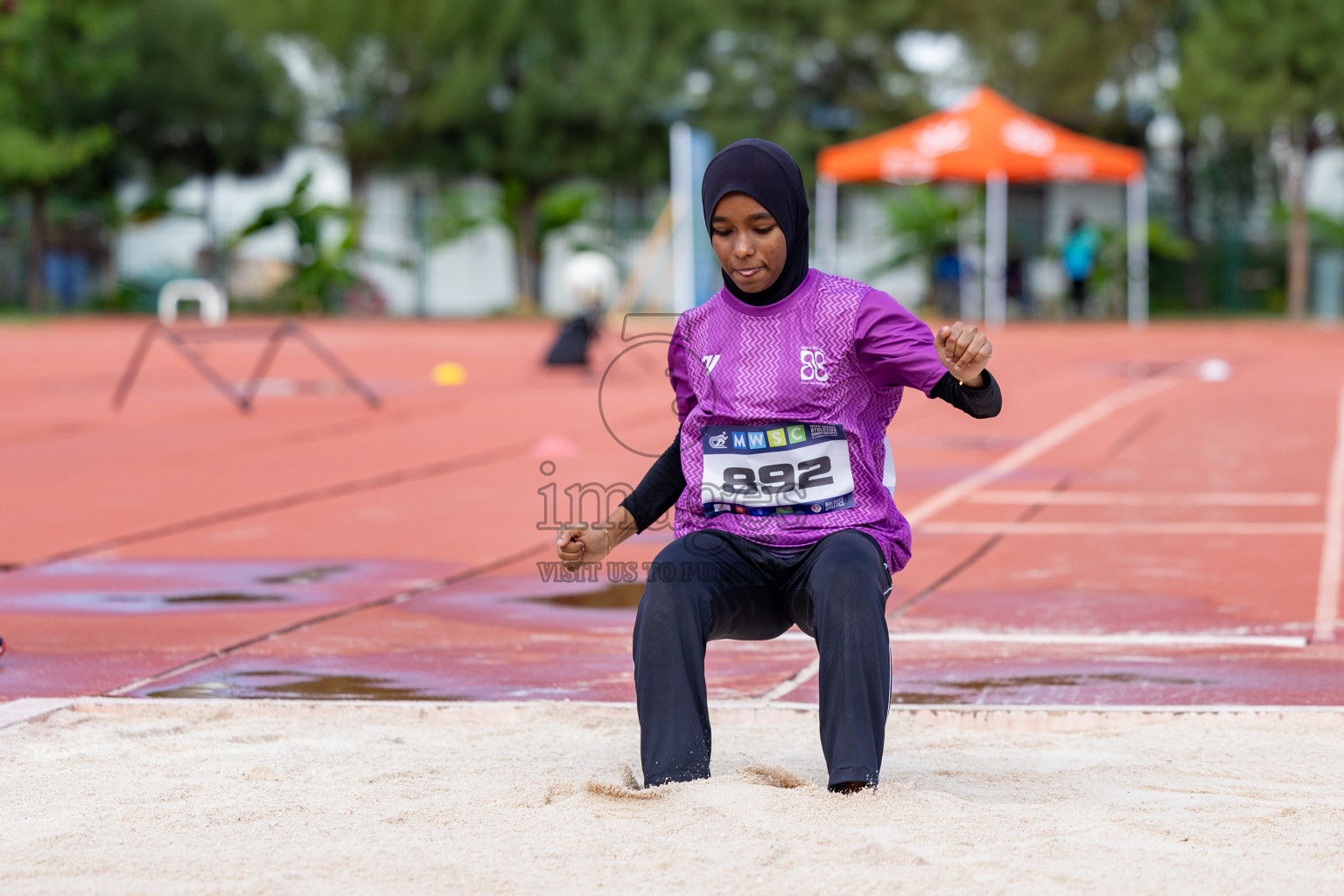 Day 2 of MWSC Interschool Athletics Championships 2024 held in Hulhumale Running Track, Hulhumale, Maldives on Sunday, 10th November 2024. 
Photos by:  Hassan Simah / Images.mv