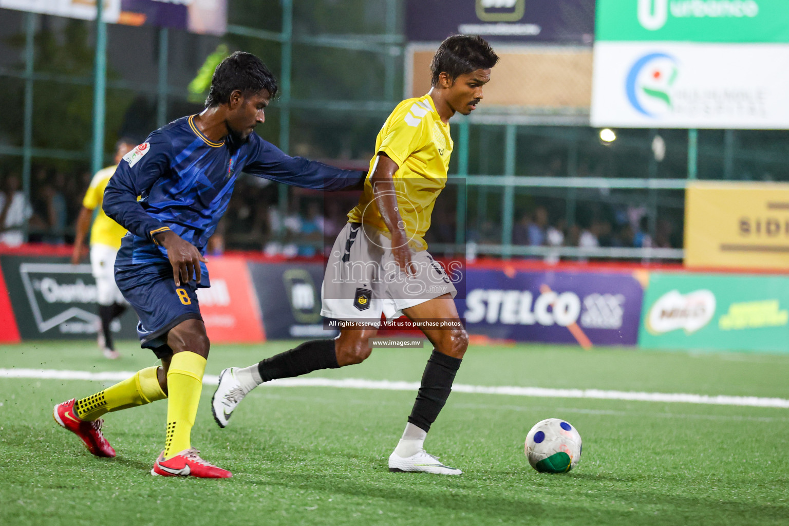 RRC vs Customs RC in Club Maldives Cup 2023 held in Hulhumale, Maldives, on Tuesday, 18th July 2023 Photos: Hassan Simah / images.mv