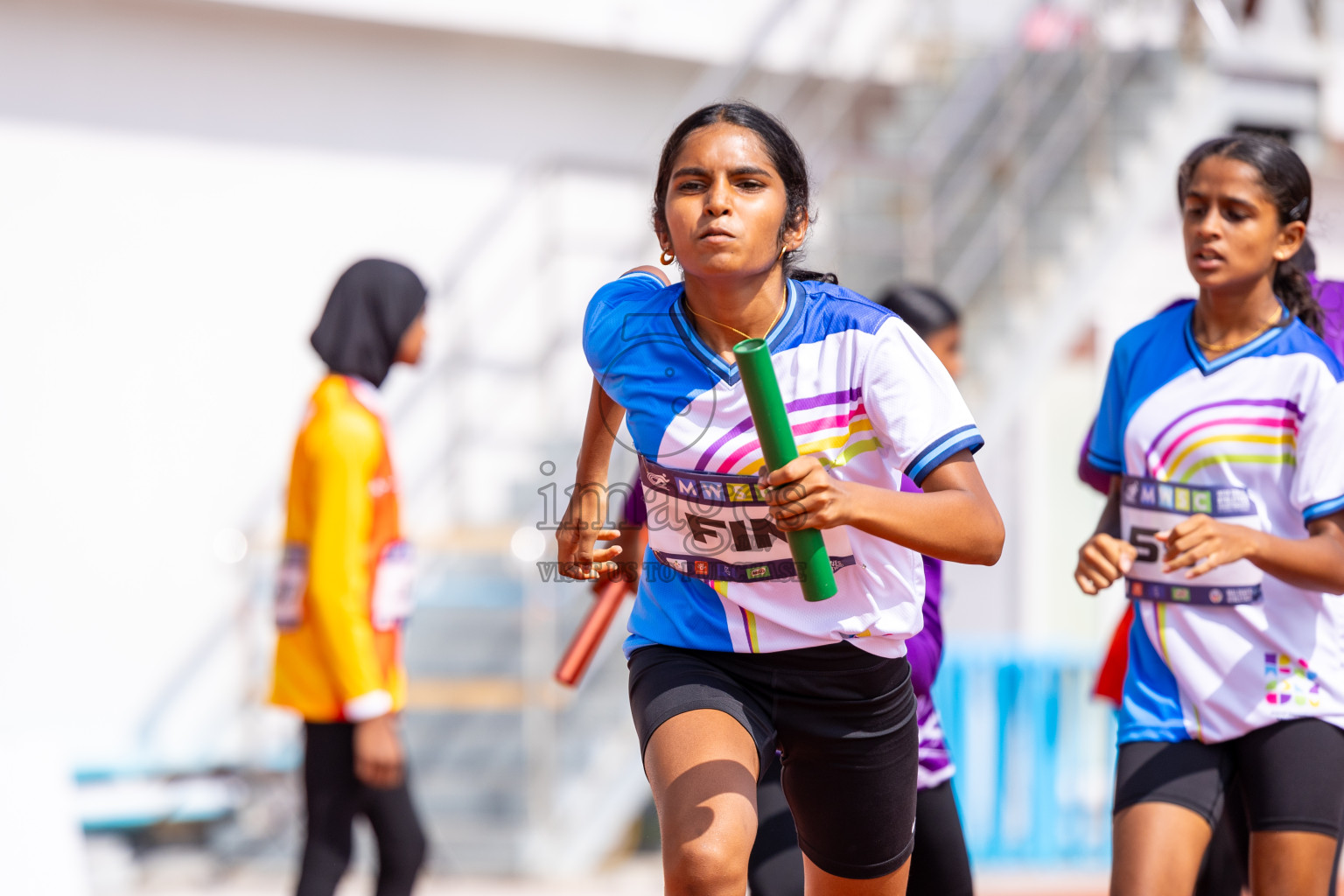 Day 6 of MWSC Interschool Athletics Championships 2024 held in Hulhumale Running Track, Hulhumale, Maldives on Thursday, 14th November 2024. Photos by: Ismail Thoriq / Images.mv