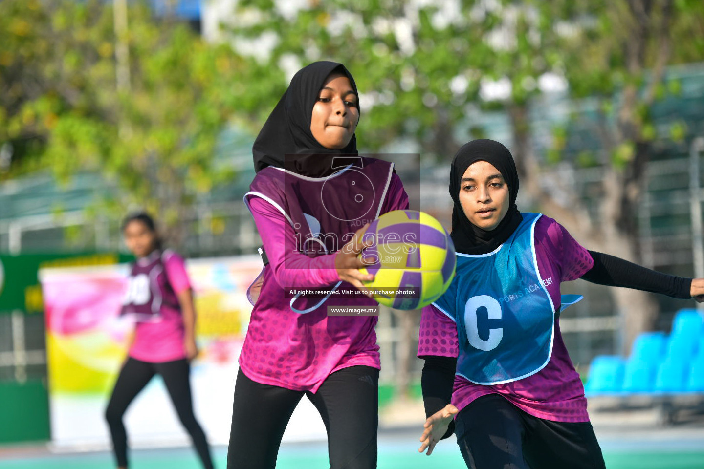 Day 1 of Junior Netball Championship 2022 on 5 March 2022 held in Male', Maldives. Photos by Nausham Waheed.