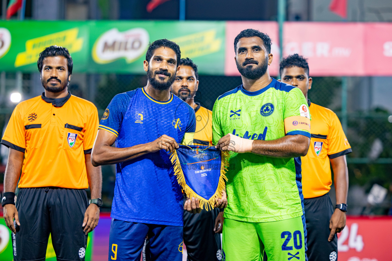 Customs rc vs Club Immigration in Club Maldives Cup 2024 held in Rehendi Futsal Ground, Hulhumale', Maldives on Wednesday, 2nd October 2024. Photos: Nausham Waheed / images.mv