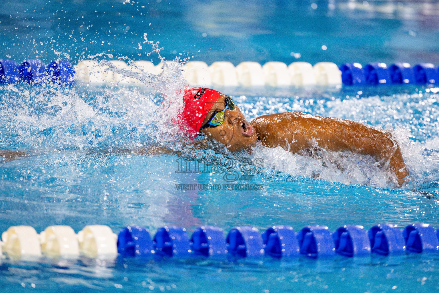 Day 4 of National Swimming Championship 2024 held in Hulhumale', Maldives on Monday, 16th December 2024. Photos: Hassan Simah / images.mv