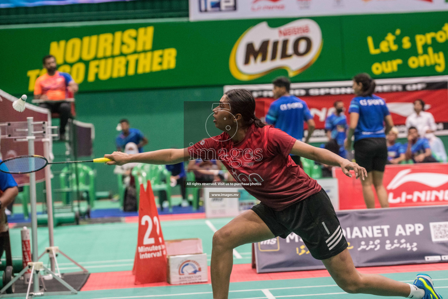 Day 5 of Badminton association mixed group championship 2021 held in Male', Maldives Photos by Nausham Waheed