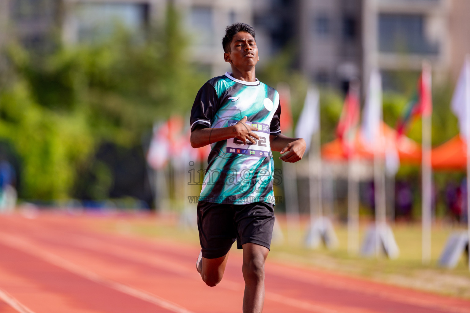 Day 3 of MWSC Interschool Athletics Championships 2024 held in Hulhumale Running Track, Hulhumale, Maldives on Monday, 11th November 2024. 
Photos by: Hassan Simah / Images.mv