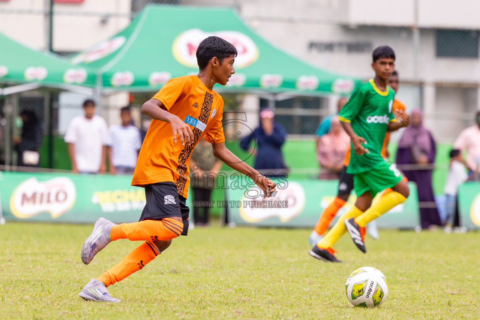 Day 2 of MILO Academy Championship 2025 (U14) was held on Friday, 31st October 2025 at Henveiru Football Grounds, Male', Maldives . 
Photos: Ismail Thoriq / images.mv