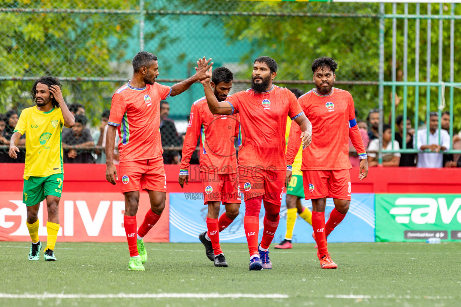 GDh Vaadhoo VS GDh Thinadhoo in Atoll Round Semi-Final on Day 20 of Golden Futsal Challenge 2025 was held on Friday, 24 January 2025, in Hulhumale', Maldives. Photos: Hassan Simah / images.mv