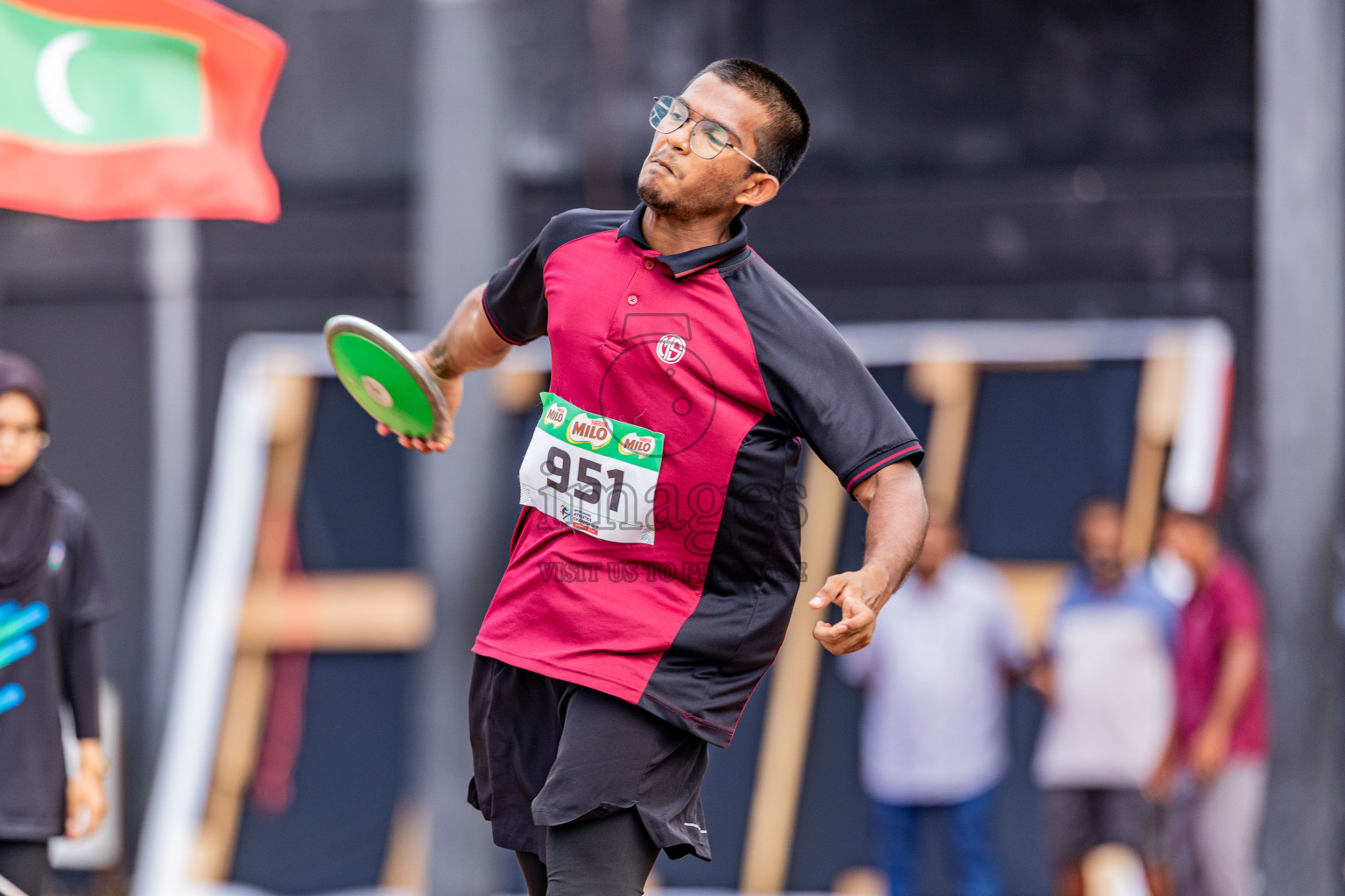 Day 4 of Inter-school Athletics Championship 2025 held in Ekuveni Synthetic Track, Male', Maldives on Thursday, 09th October 2025. Photos by: Areef Adam / Images.mv