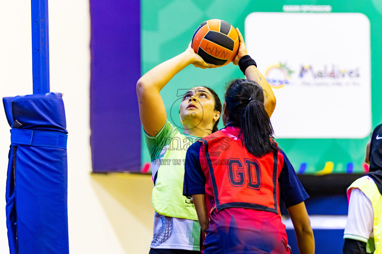 Club Matrix vs Club Green Streets in Final of 21st National Netball Tournament was held in Social Canter at Male', Maldives on Wednesday, 22nd May 2024. Photos: Nausham Waheed / images.mv