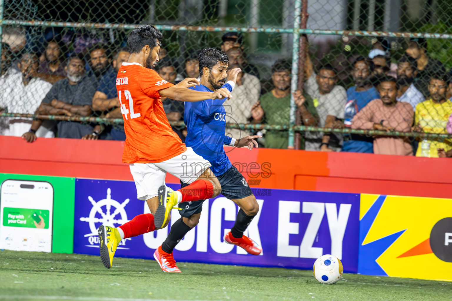 K Gaafaru vs K Kaashidhoo in Kaafu Atoll Semi Final in Day 24 of Golden Futsal Challenge 2025 was held on Tuesday , 28th January 2025, in Hulhumale', Maldives. Photos: Ismail Thoriq / images.mv