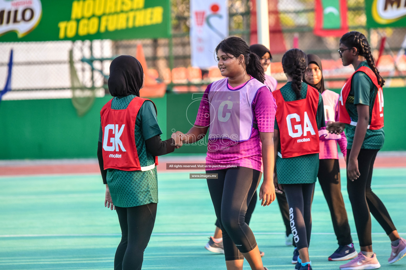 Day 5 of Junior Netball Championship 2022 on 9th March 2022 held in Male', Maldives. Photos by Nausham Waheed