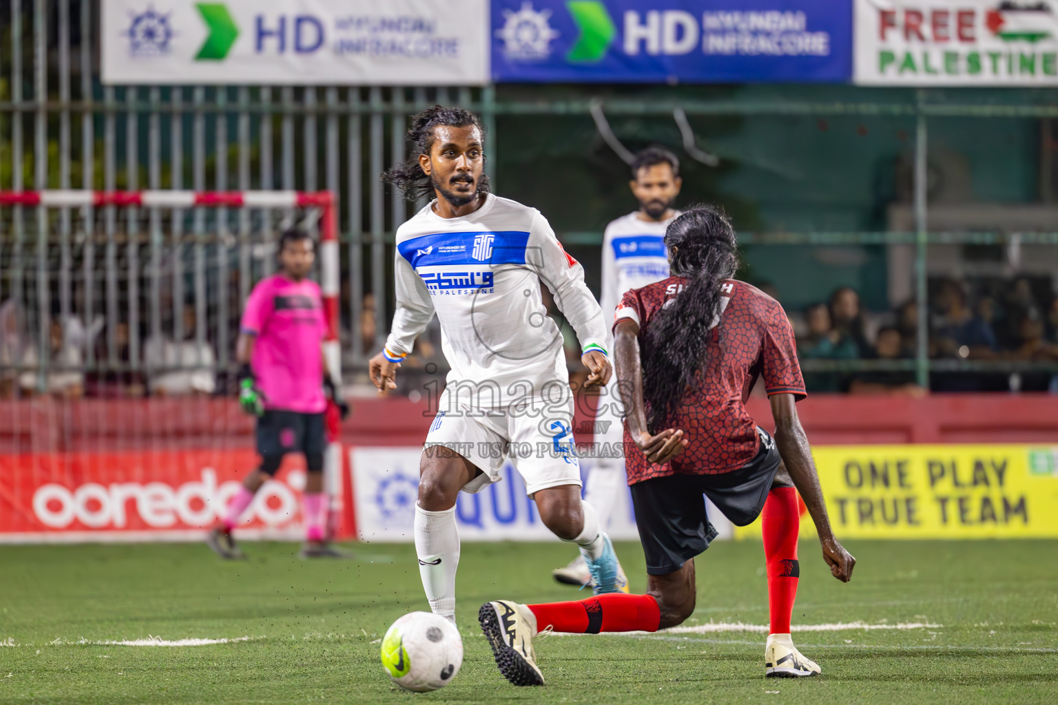 Vilimale vs S Hithadhoo in Quarter Finals of Golden Futsal Challenge 2024 which was held on Friday, 1st March 2024, in Hulhumale', Maldives Photos: Ismail Thoriq / images.mv