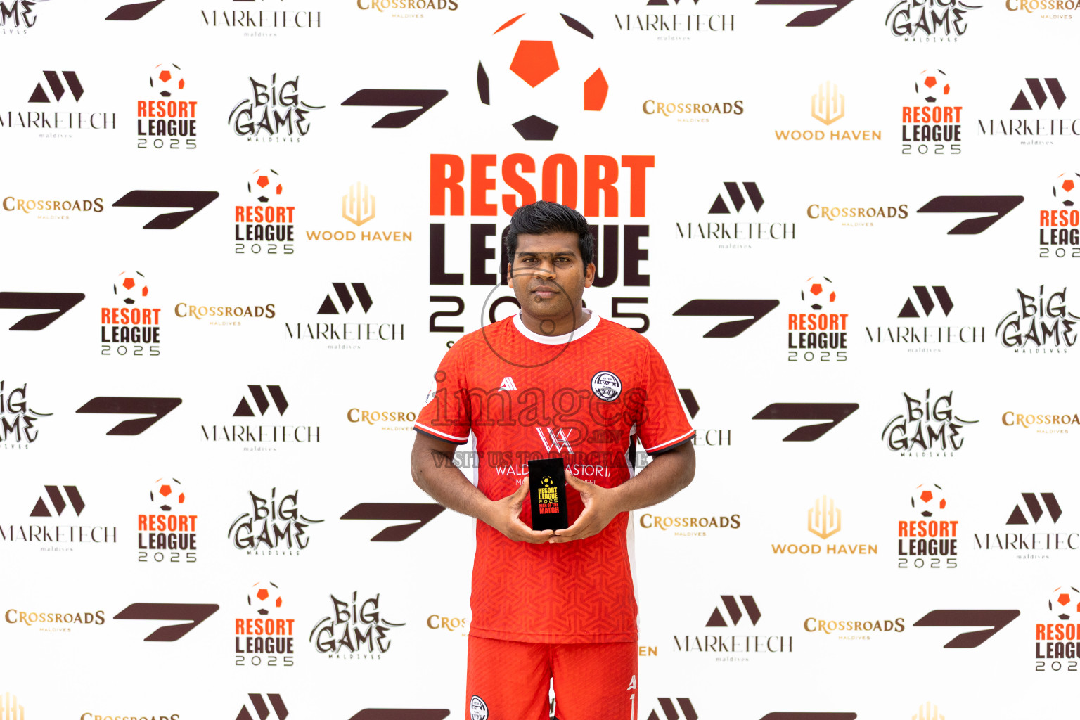 Waldorf Astoria vs Hard Rock Hotel in Semi Finals of Resort League 2025 (South Male Zone) day 14 was held on Thursday, 16th October 2025 in Crossroads's Maldives, Photos: Areef Adam / images.mv