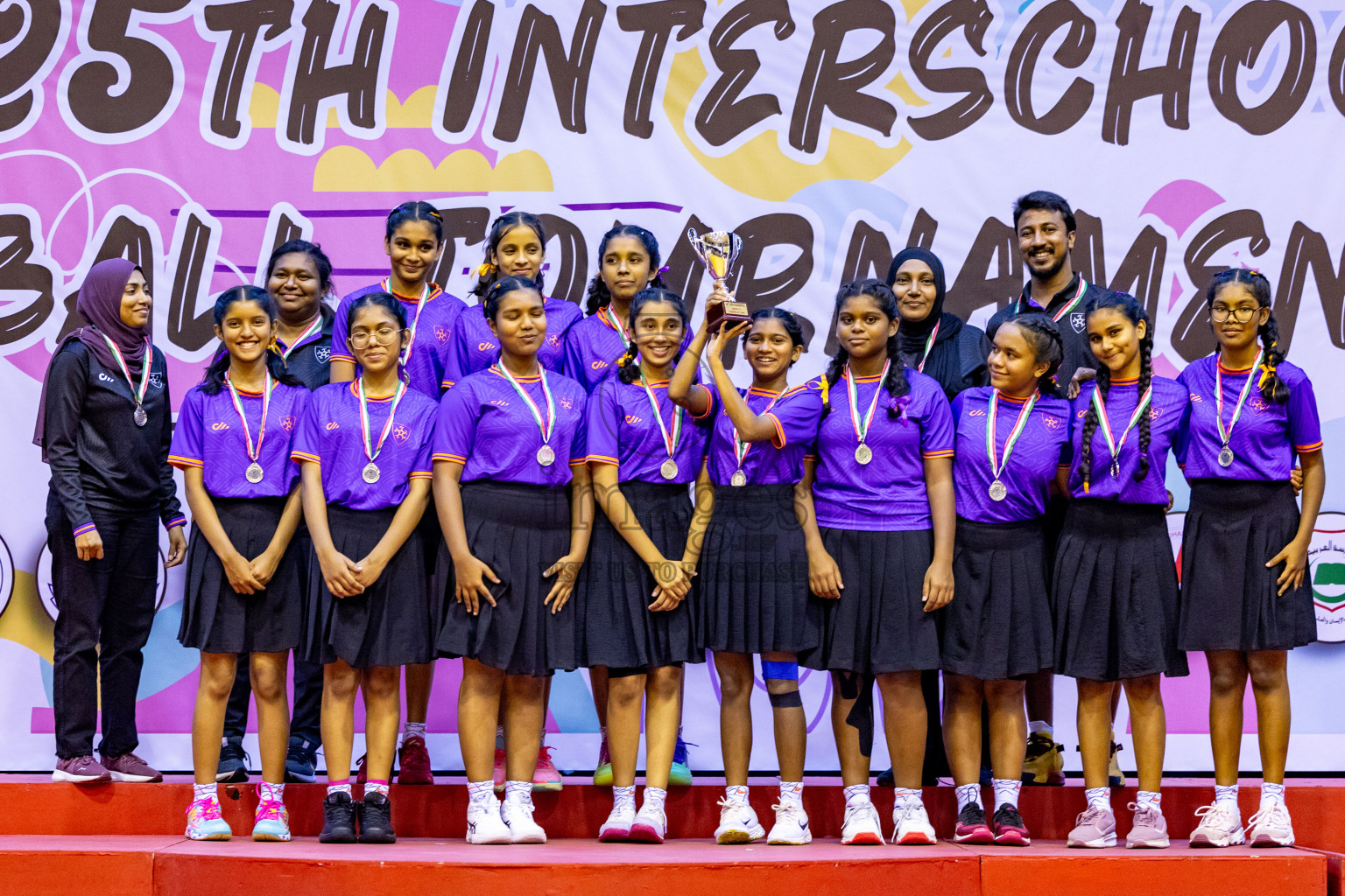 Closing Ceremony of Inter-school Netball Tournament held in Social Center at Male', Maldives on Monday, 26th August 2024. Photos: Hassan Simah / images.mv