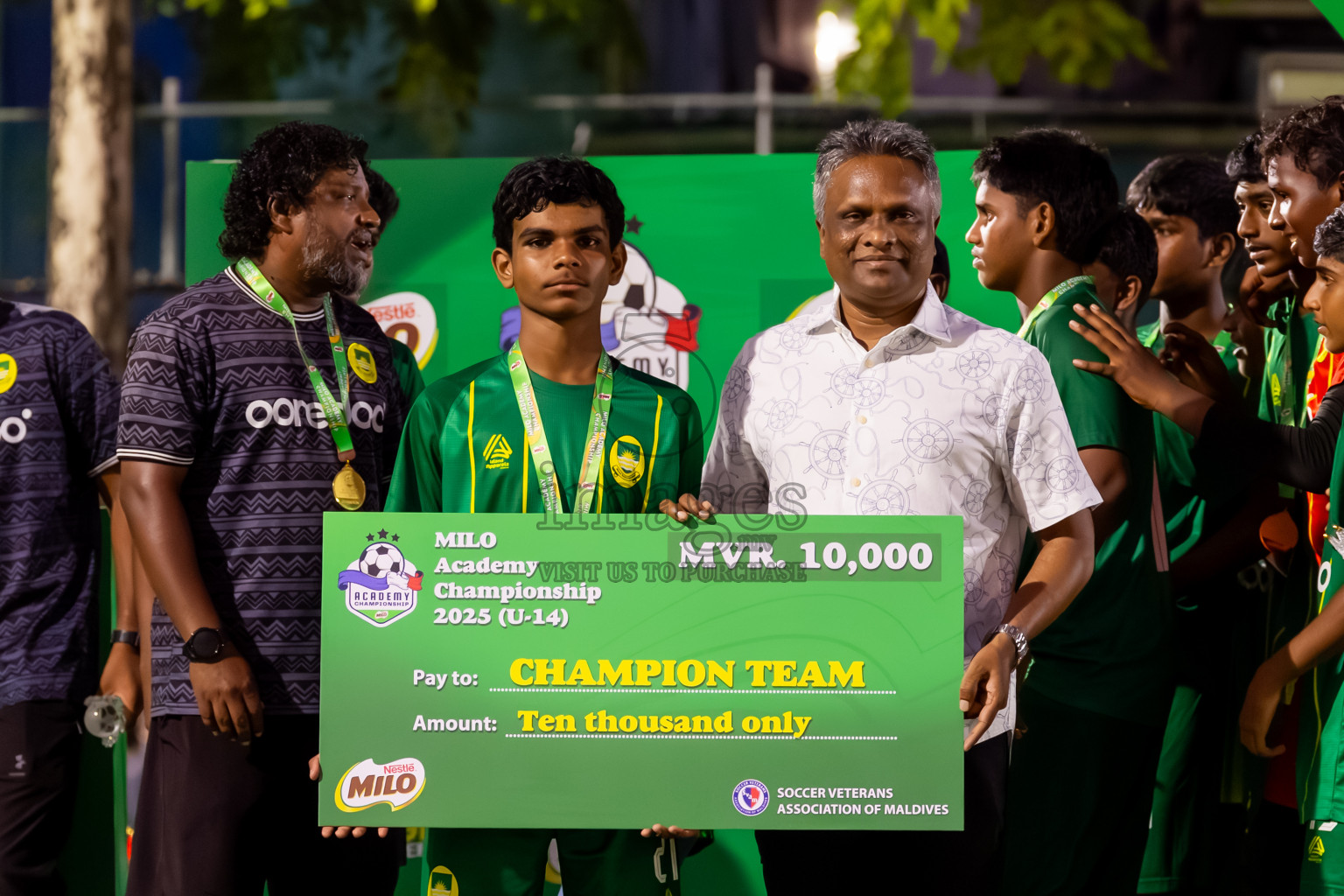 Day 5 of MILO Academy Championship 2025 (U14) was held on Monday, 3rd November 2025 at Henveiru Football Grounds, Male', Maldives . Photos: Nausham Waheed / images.mv