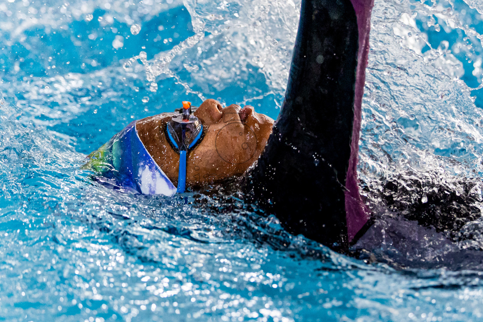 Day 5 of 1st National Short Course Swimming Competition held in Hulhumale', Maldives on Wednesday, 18th June 2025. Photos: Nausham Waheed / images.mv