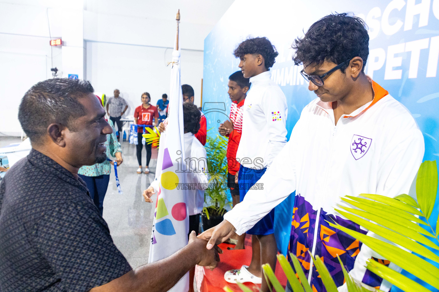 Day 4 of 20th Inter-school Swimming Competition 2024 held in Hulhumale', Maldives on Tuesday, 15th October 2024. Photos: Ismail Thoriq / images.mv