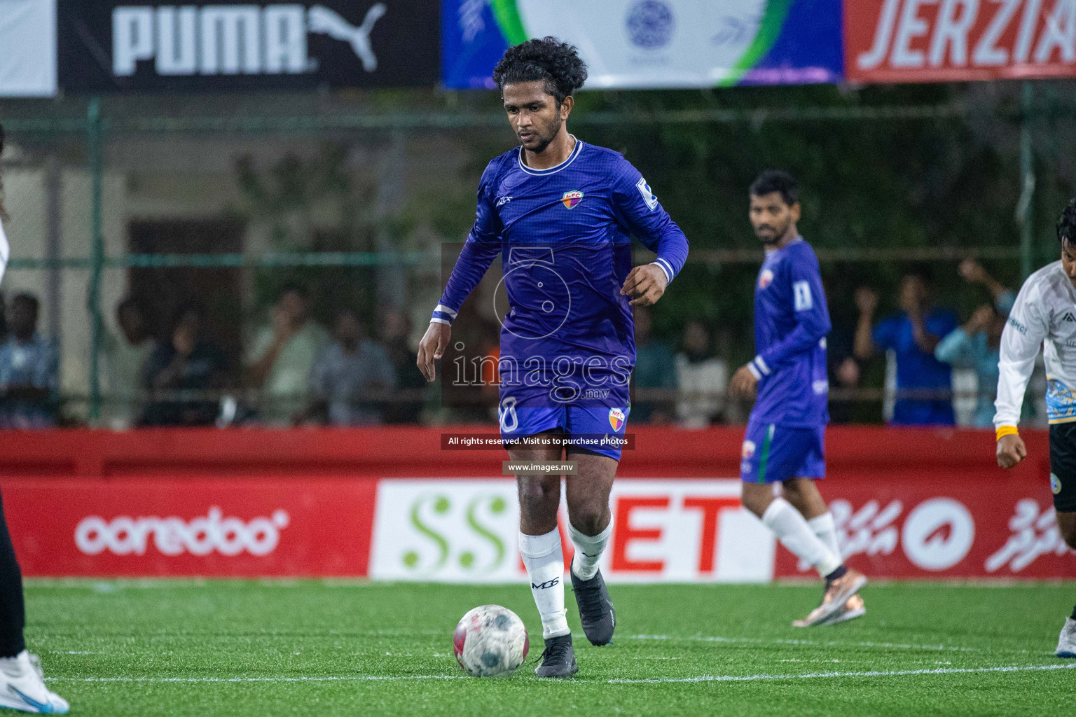 GA. Maamendhoo vs GA. Nilandhoo in Day 7 of Golden Futsal Challenge 2023 on 11 February 2023 in Hulhumale, Male, Maldives