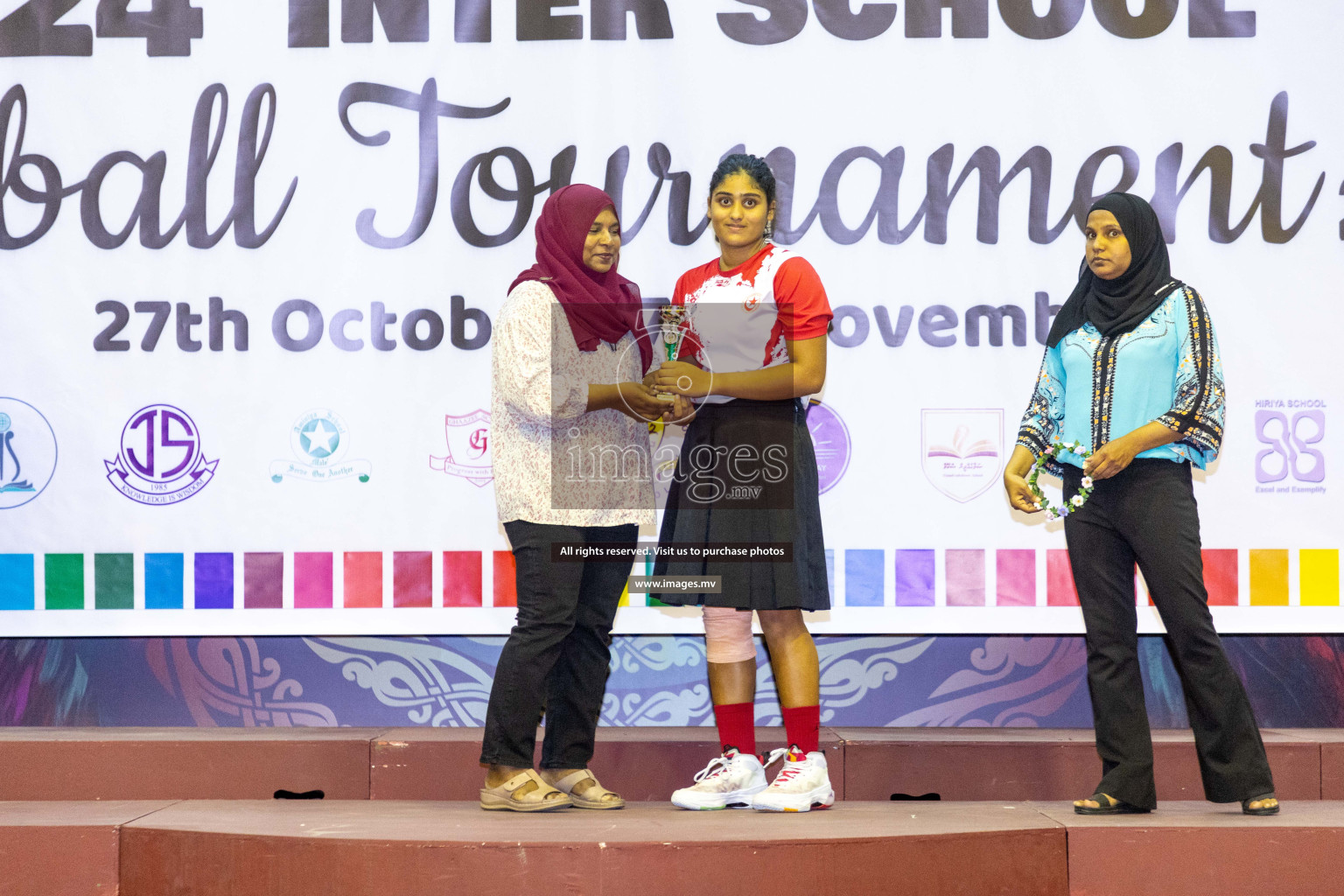 Final of 24th Interschool Netball Tournament 2023 was held in Social Center, Male', Maldives on 7th November 2023. Photos: Nausham Waheed / images.mv