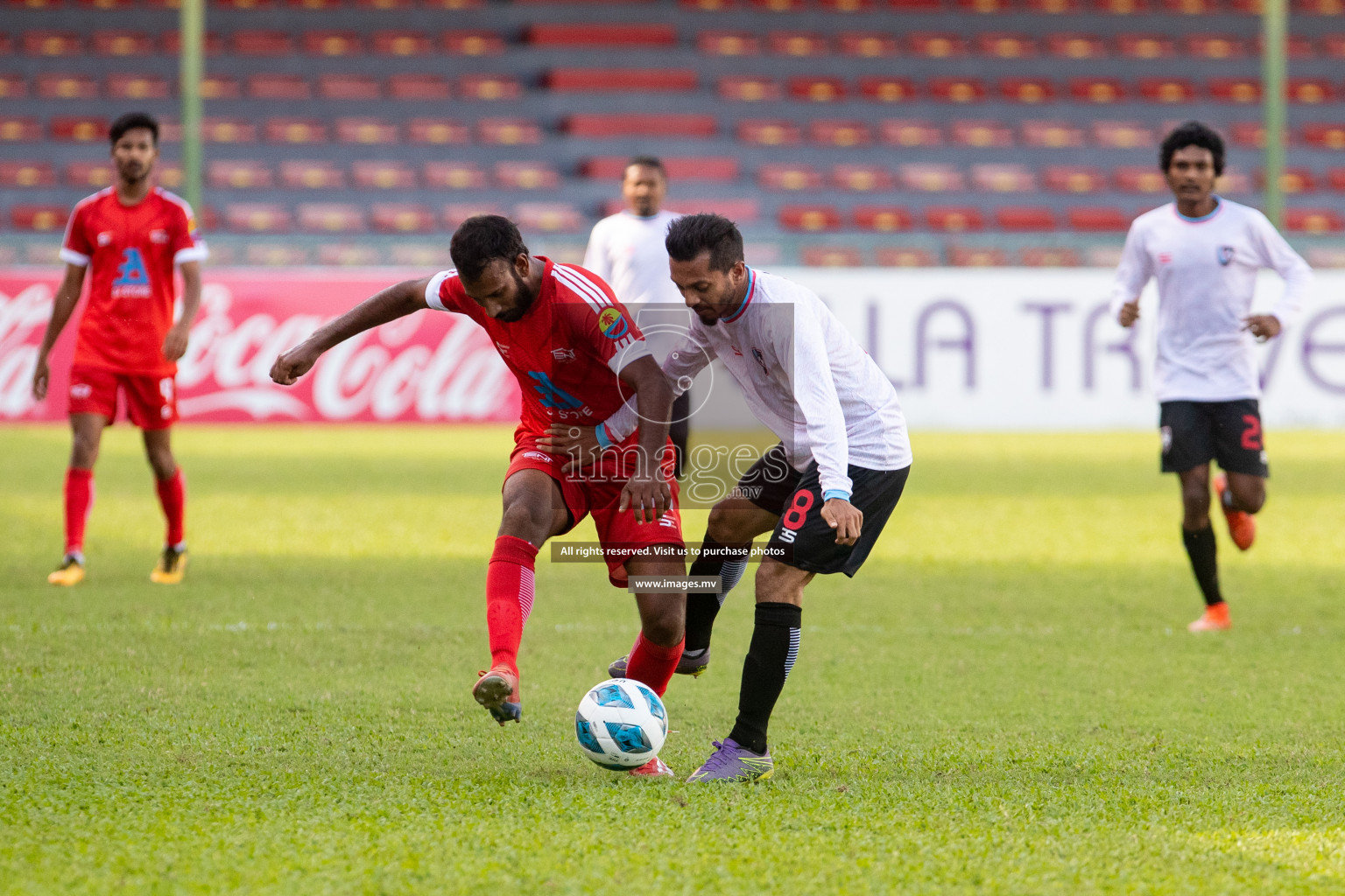 Tent Sports Club vs Club PK in 2nd Division 2022 on 13th July 2022, held in National Football Stadium, Male', Maldives  Photos: Hassan Simah / Images.mv