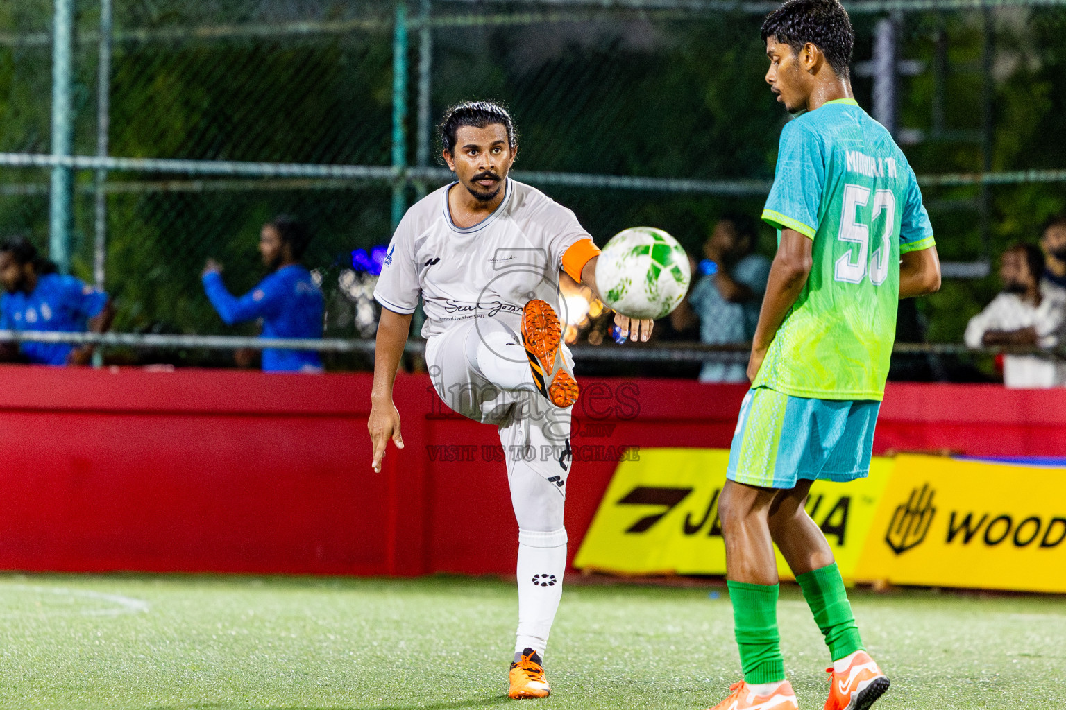 Silver Sands vs Club WAMCO in Day 14 of Office League 2025 was held on Tuesday, 29th April 2025 in Hulhumale', Maldives. Photos: Nausham Waheed / images.mv