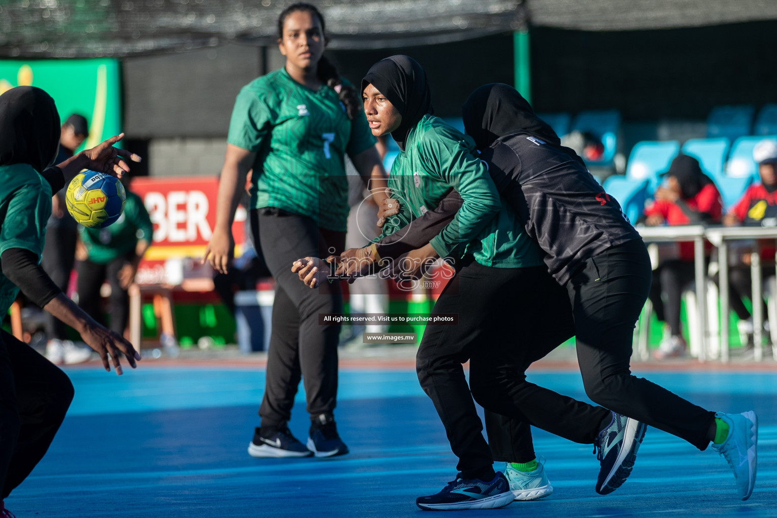 Day 7 of 6th MILO Handball Maldives Championship 2023, held in Handball ground, Male', Maldives on Friday, 26th May 2023 Photos: Shuu Abdul Sattar/ Images.mv