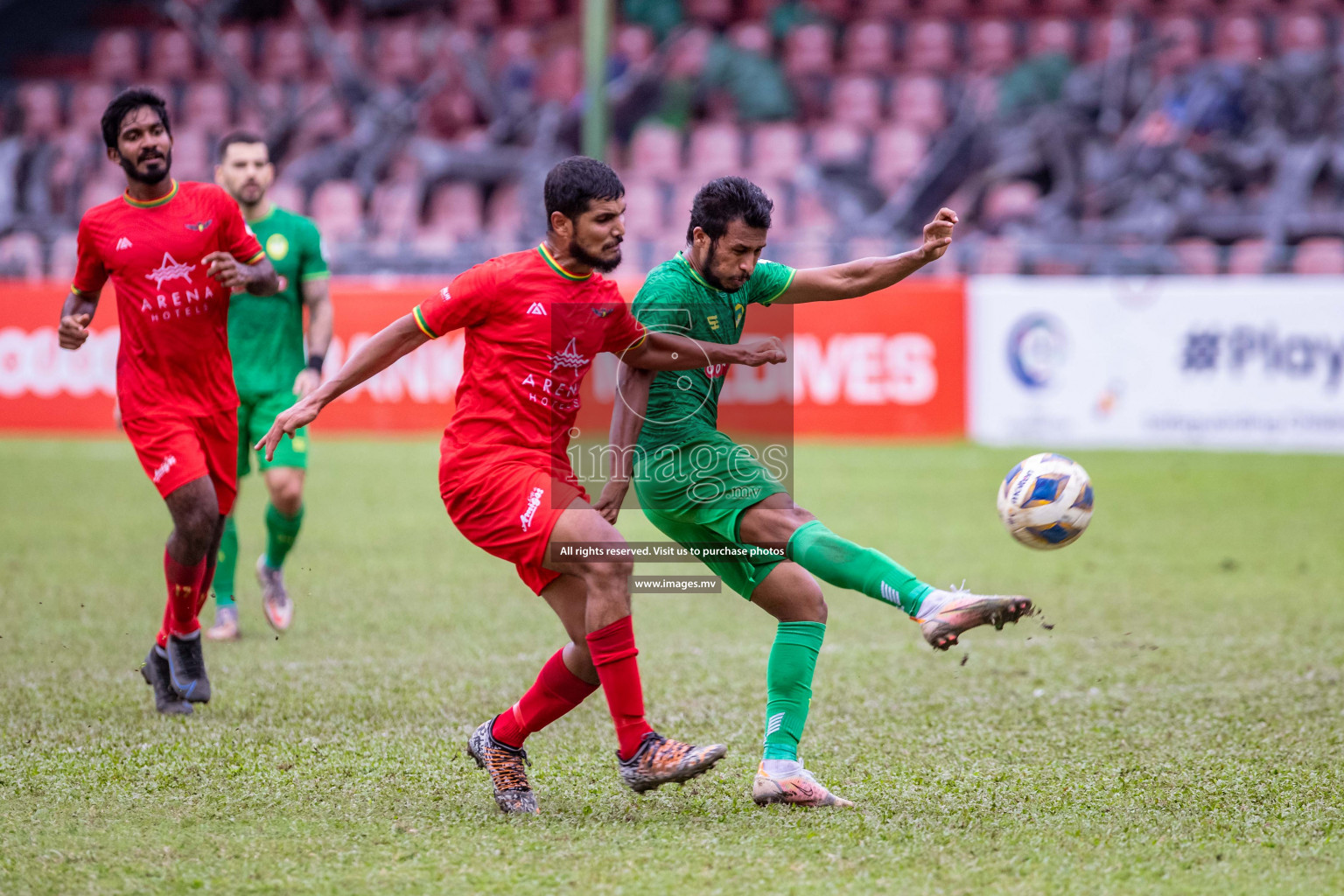 Maziya vs Da Grande in the Dhivehi Premier League 2022 on 22nd July 2022, held in National Football Stadium, Male', Maldives Photos: Nausham waheed / Images.mv