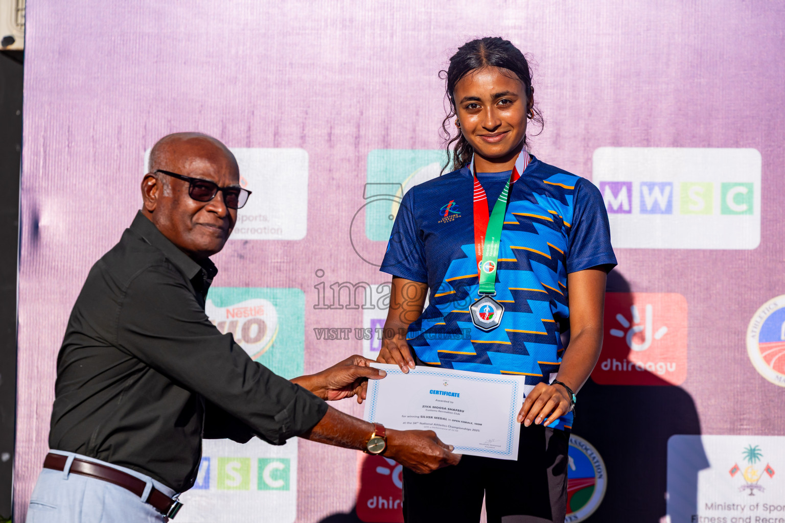 Day 3 of National Athletics Championship 2025 was held at Ekuveni Running Ground in Male', Maldives on Saturday, 16th August 2025. Photos: Nausham Waheed / images.mv