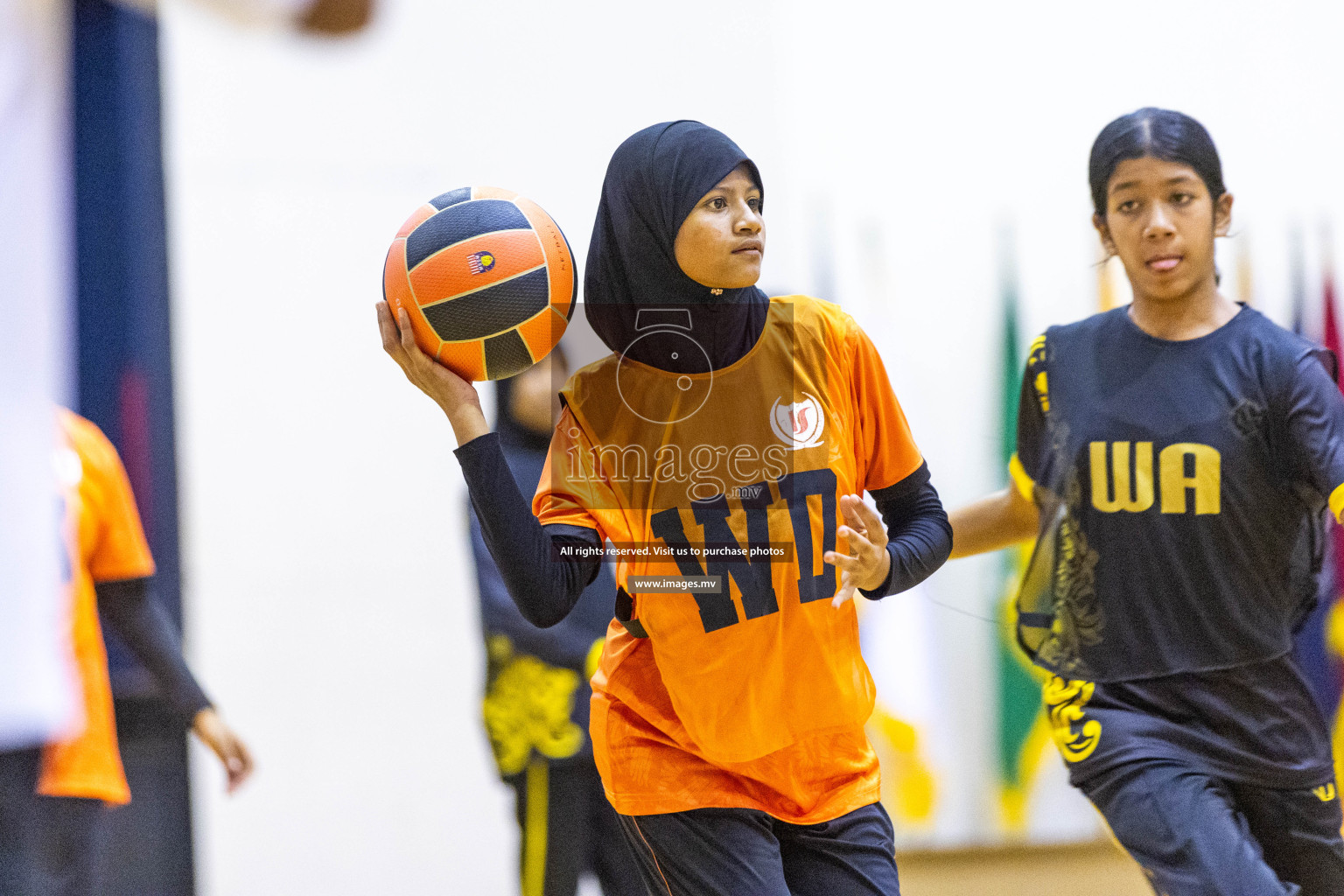 Day6 of 24th Interschool Netball Tournament 2023 was held in Social Center, Male', Maldives on 1st November 2023. Photos: Nausham Waheed / images.mv