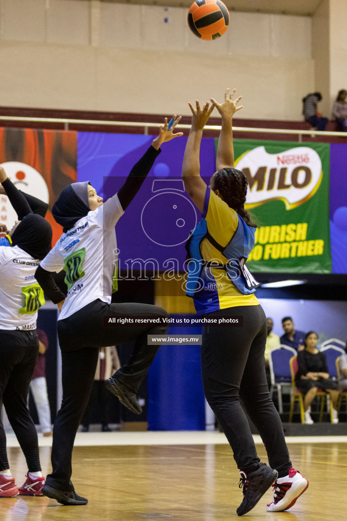 Club Green Streets vs Kulhudhufushi Y&RC in the 1st Division Final of Milo National Netball Tournament 2022 on 22nd July 2022 held in Social Center, Male', Maldives. Photographer: Shuu / images.mv