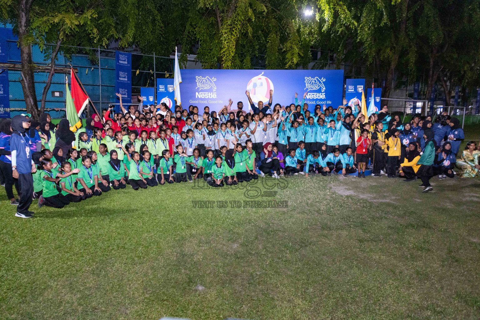 Day 3 of Nestle' Kids Netball Fiesta 2023 held in Henveyru Stadium, Male', Maldives on Saturday, 2nd December 2023. Photos by Nausham Waheed / Images.mv