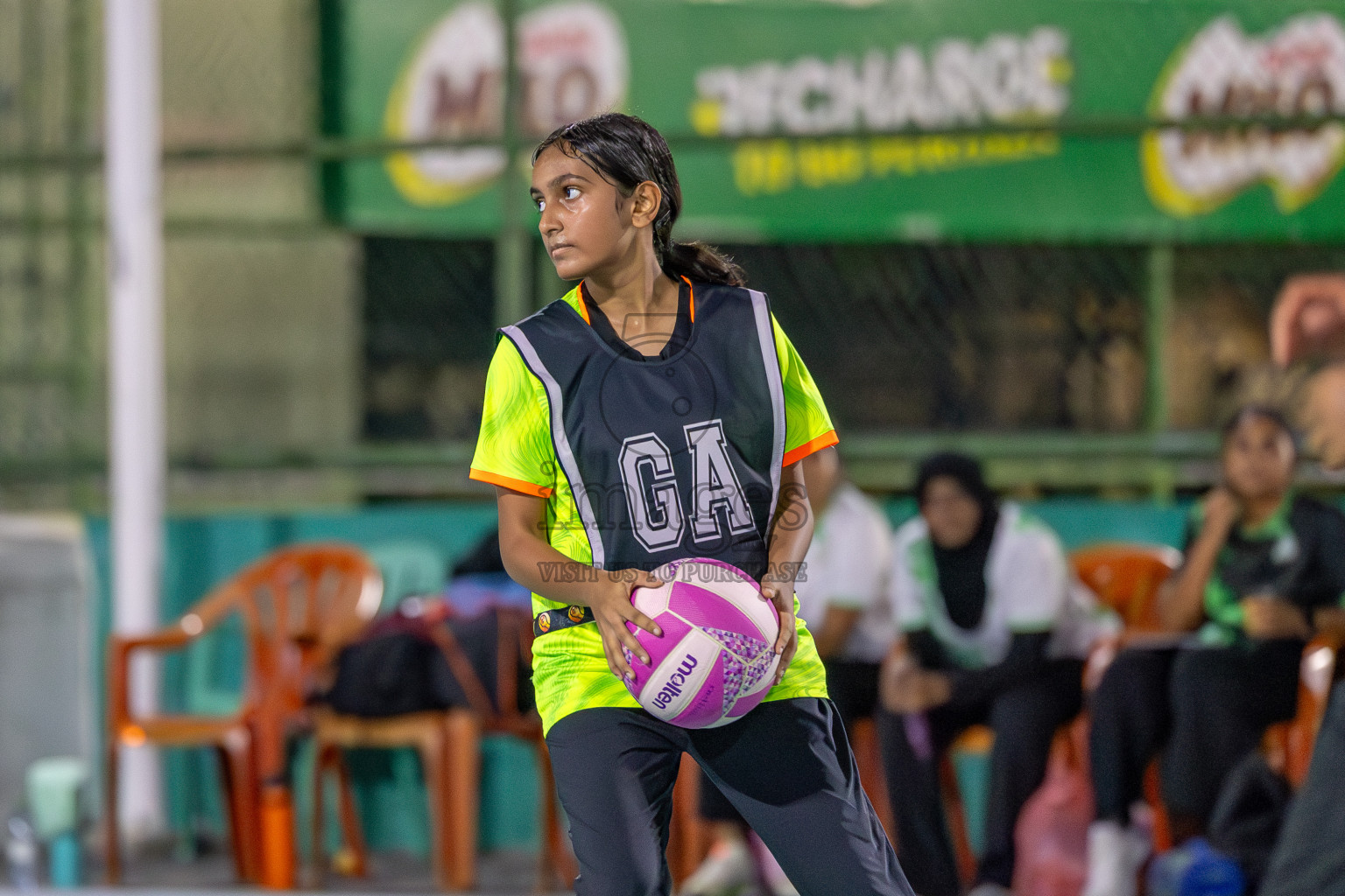 Club Green Streets vs SC Skylark in Division 1 of National Netball Tournament 2025 held in Ekuveni Netball Court at Male', Maldives on Wednesday, 21st May 2025. Photos: Mohamed Mahfooz Moosa / images.mv