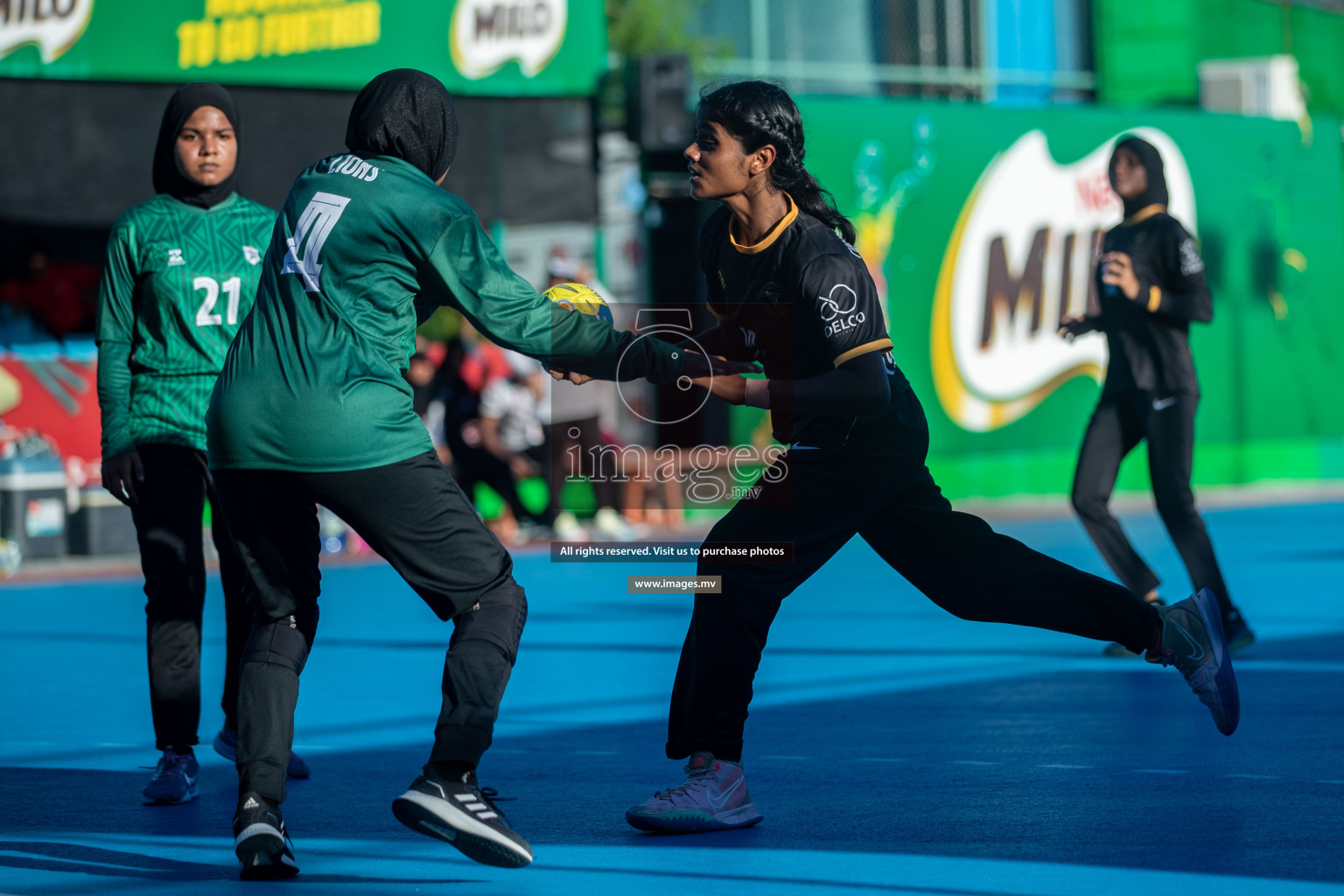 Day 7 of 6th MILO Handball Maldives Championship 2023, held in Handball ground, Male', Maldives on Friday, 26th May 2023 Photos: Shuu Abdul Sattar/ Images.mv