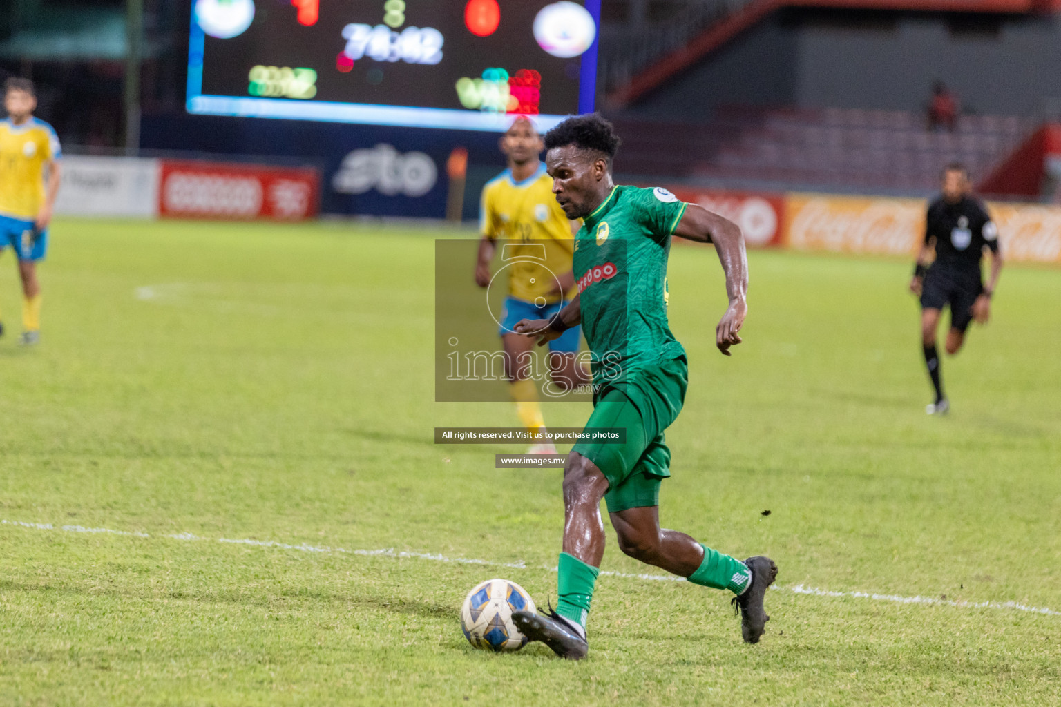 Club Valencia vs Maziya SRC in Ooredoo Dhivehi Premier League 2021/22 on 06 July 2022, held in National Football Stadium, Male', Maldives