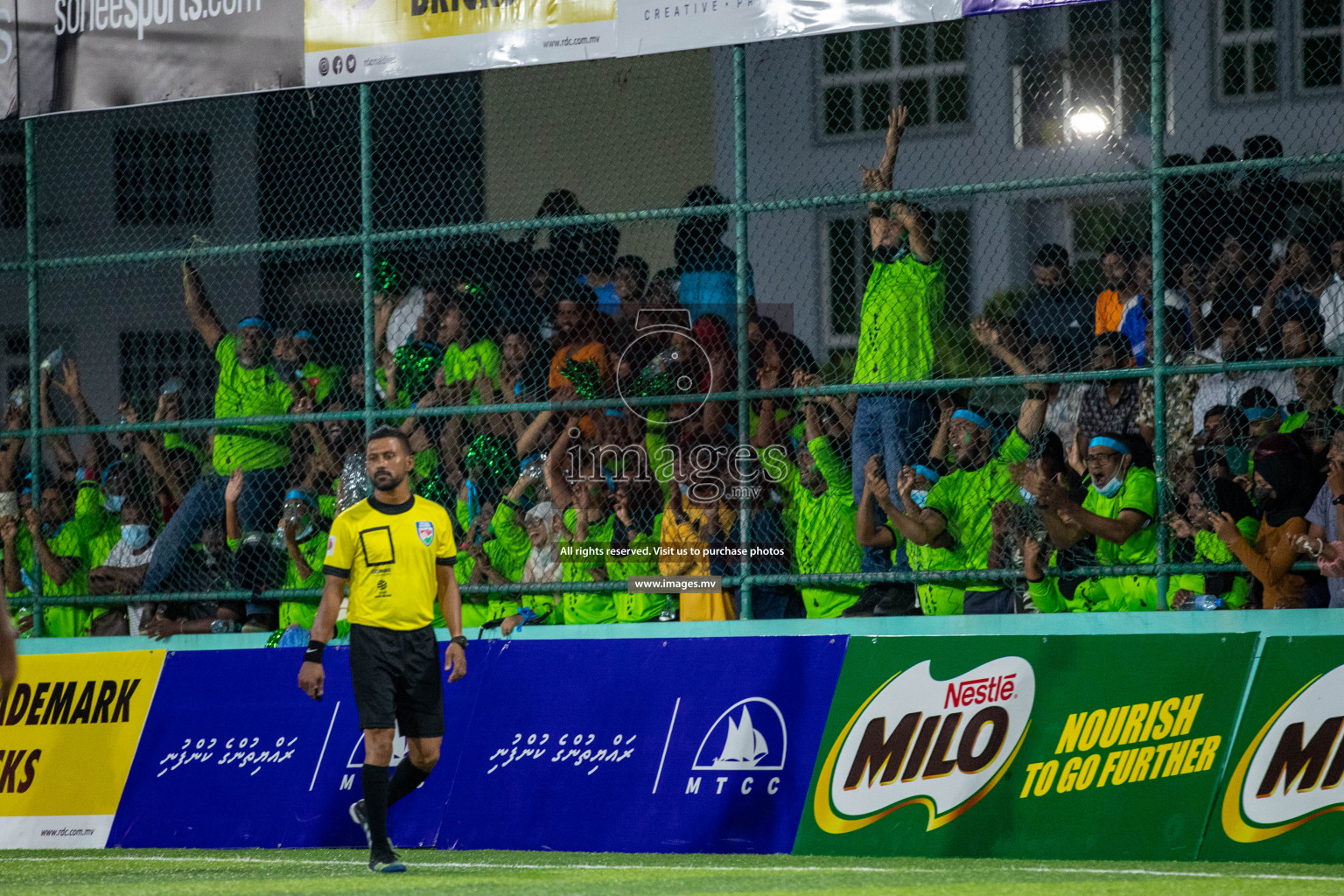 Team FSM vs Club HDC in the Quarter Finals of Club Maldives 2021 held at Hulhumale;, on 12th December 2021 Photos: Ismail Thoriq / images.mv