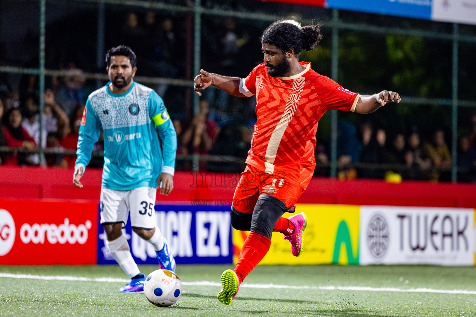 M Kolhufushi VS M Muli in Day 7 of Golden Futsal Challenge 2025 was held on Saturday, 11th January 2025, in Hulhumale', Maldives Photos: Nausham Waheed / images.mv