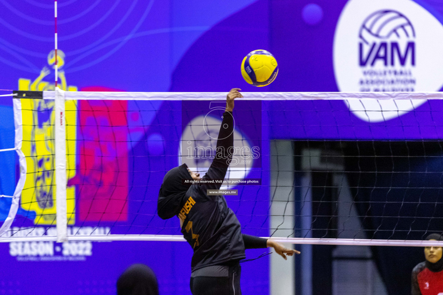 Volleyball Association Cup 2022-Women's Division-Match Day 4 was held in Male', Maldives on Friday, 27th May 2022 at Social Center Indoor Hall. Photos By: Ismail Thoriq/images.mv