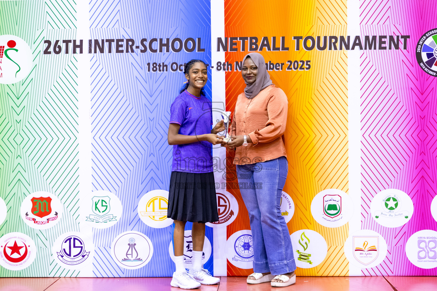 Finals of 26th Inter-School Netball Tournament 2025 was held in Social Center Indoor Hall on Saturday, 8th November 2025. Photos: Mohamed Mahfooz Moosa / images.mv