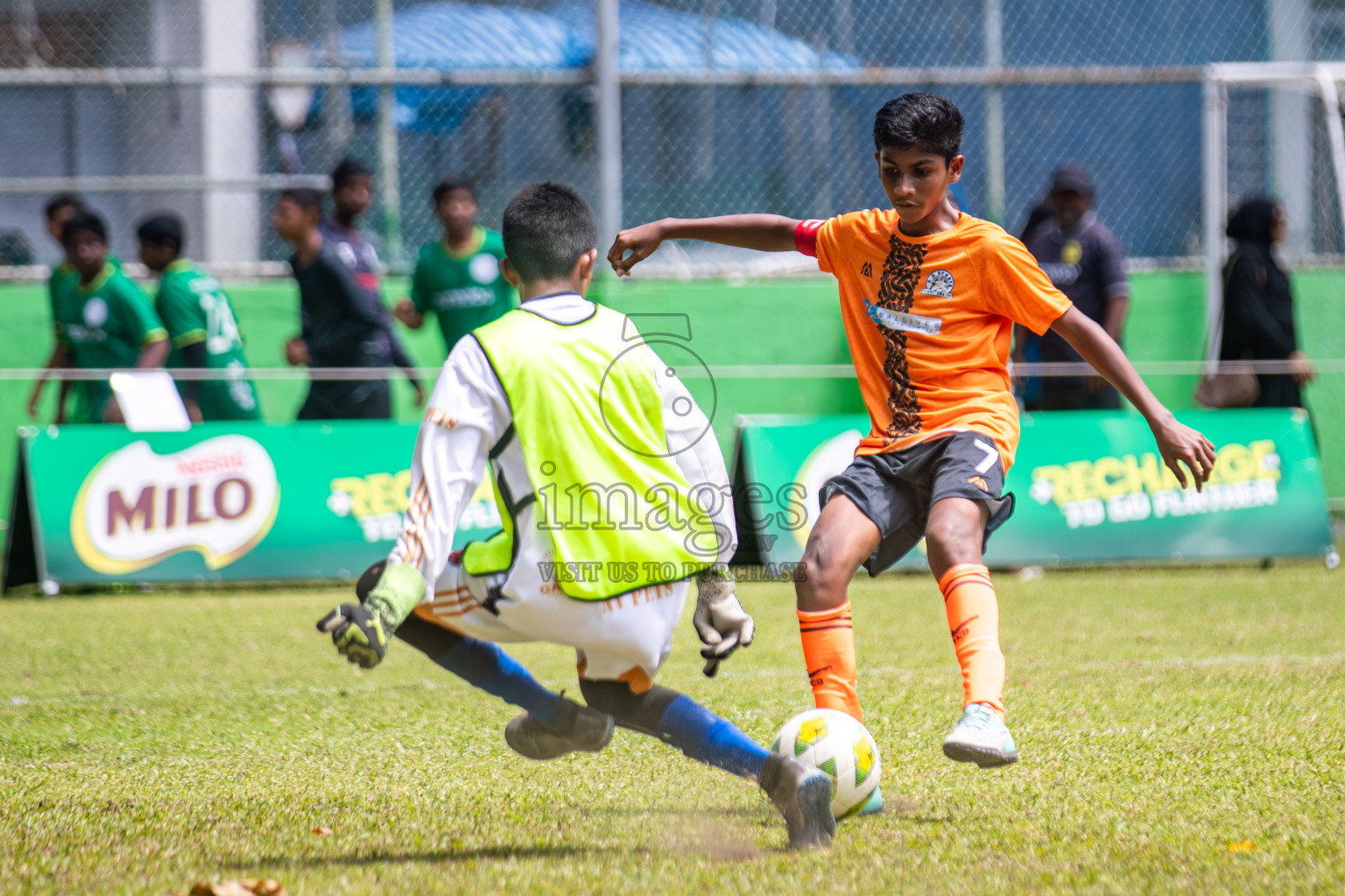 Day 3 of MILO Academy Championship 2025 (U14) was held on Saturday, 1st November 2025 at Henveiru Football Grounds, Male', Maldives . 

Photos: Hassan Simah / images.mv