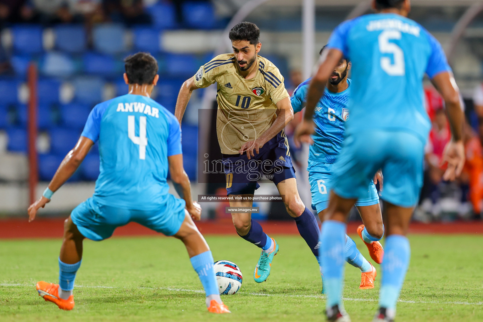 India vs Kuwait in SAFF Championship 2023 held in Sree Kanteerava Stadium, Bengaluru, India, on Tuesday, 27th June 2023. Photos: Nausham Waheed, Hassan Simah / images.mv