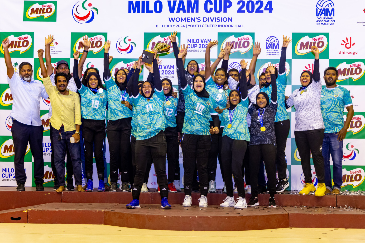 Final of Women's Division of Milo VAM Cup 2024 held in Male', Maldives on Saturday, 13th July 2024 at Social Center Indoor Hall Photos By: Nausham Waheed / images.mv