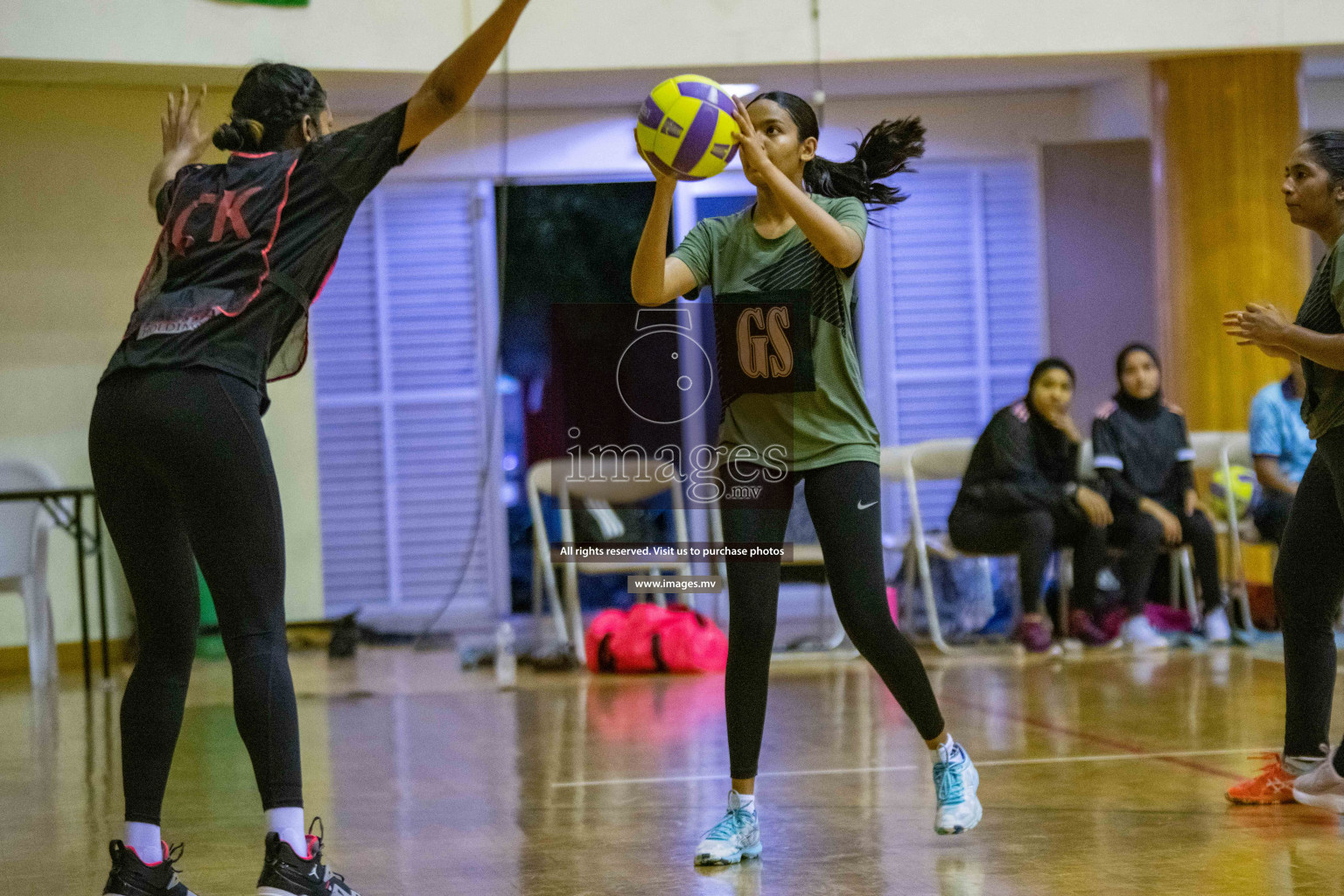 Kulhudhuffushi Youth & R.C vs Club Green Streets in the Finals of Milo National Netball Tournament 2021 (Women's) held on 5th December 2021 in Male', Maldives Photos: Ismail Thoriq / images.mv