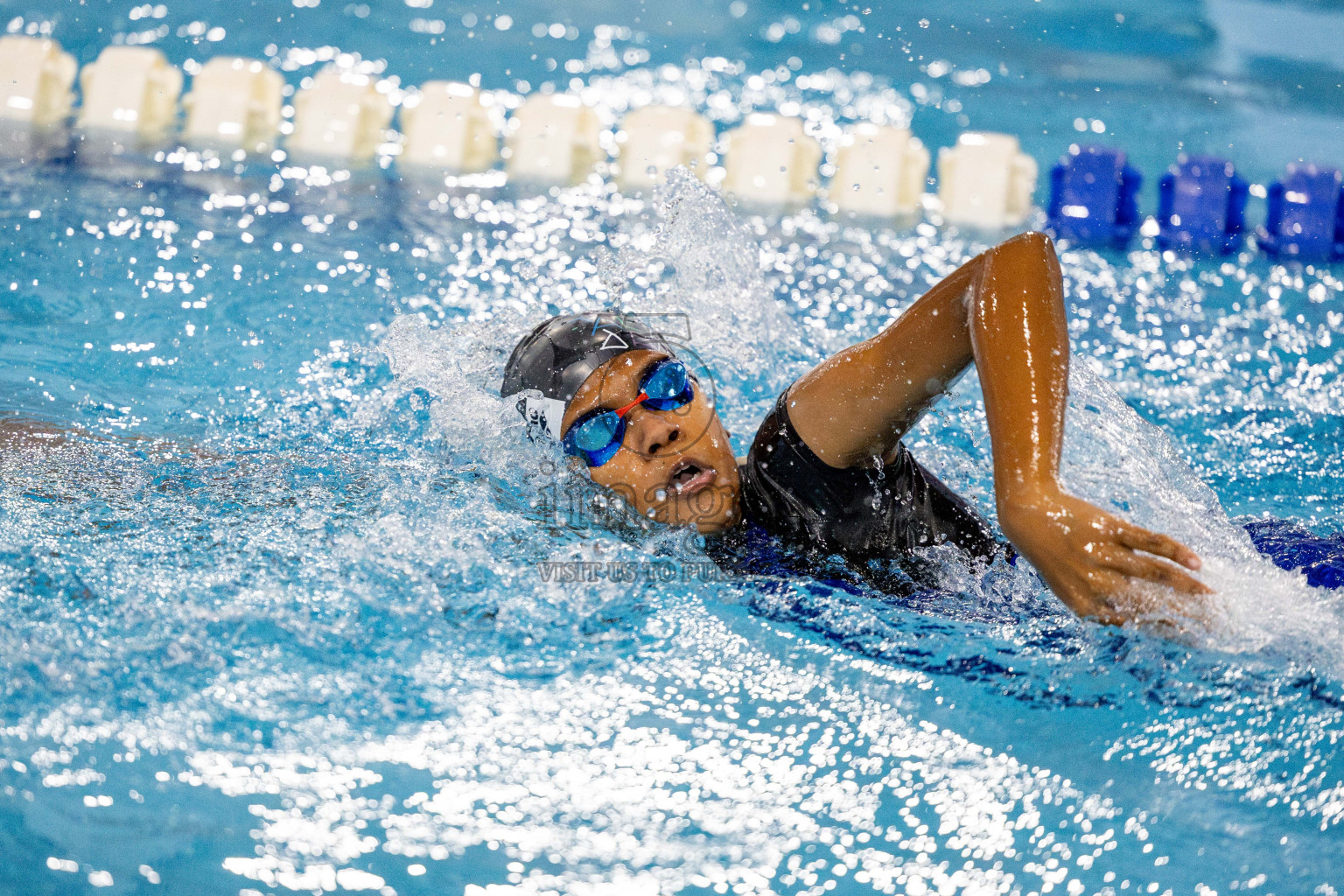 Day 4 of National Swimming Competition 2024 held in Hulhumale', Maldives on Monday, 16th December 2024. 
Photos: Hassan Simah / images.mv