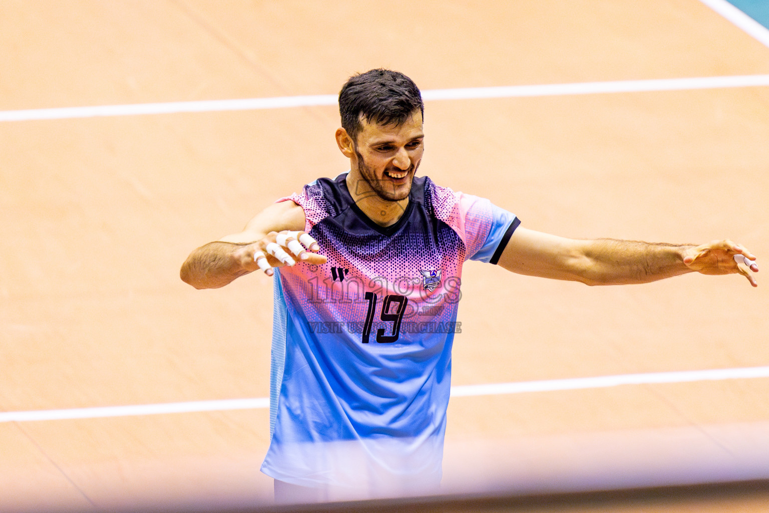 Sports Club City vs Blues for Volleyball in Day 2 of MILO VAM Cup 2024 Men's Division was held in Social Center Indoor Hall on Tuesday, 29th October 2024. Photos: Nausham Waheed / images.mv