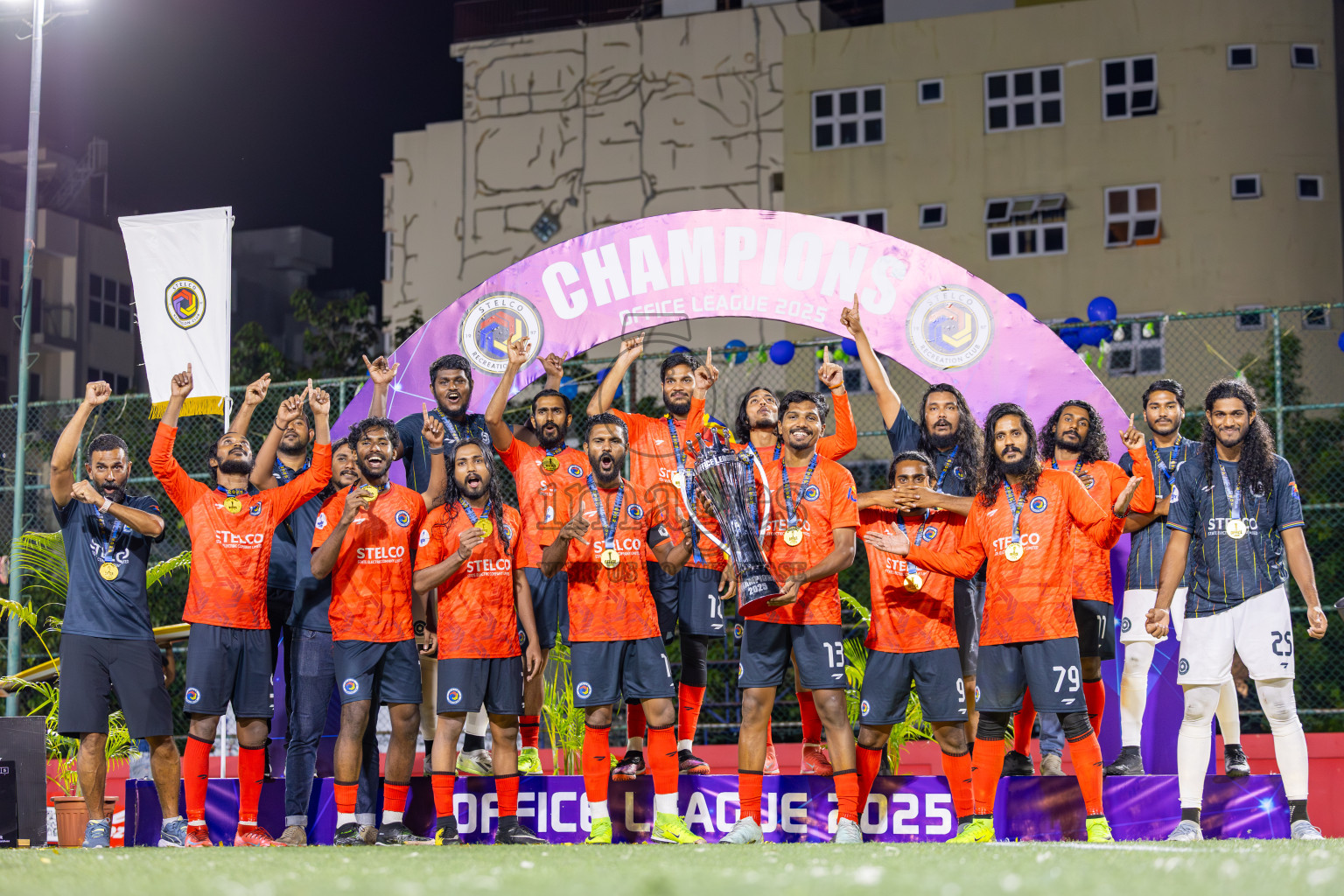 Police Club vs STELCO RC in the Final of Office League 2025 was held on Friday, 9th May 2025 in Hulhumale', Maldives. Photos: Ismail Thoriq / images.mv