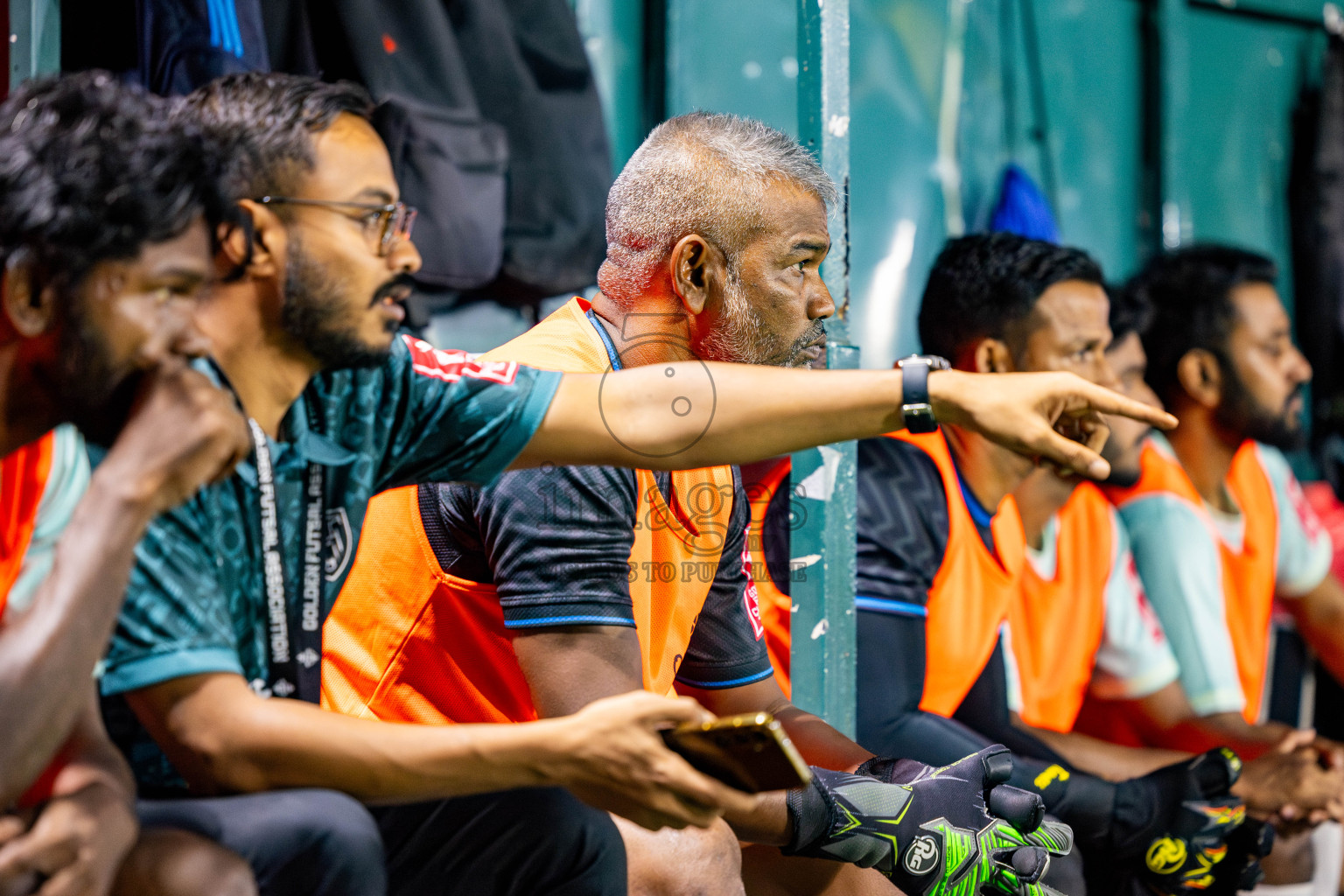 Lh Hinnavaru vs Lh Naifaru in Day 15 of Golden Futsal Challenge 2025 was held on Sunday, 19th January 2025, in Hulhumale', Maldives. Photos: Nausham Waheed / images.mv