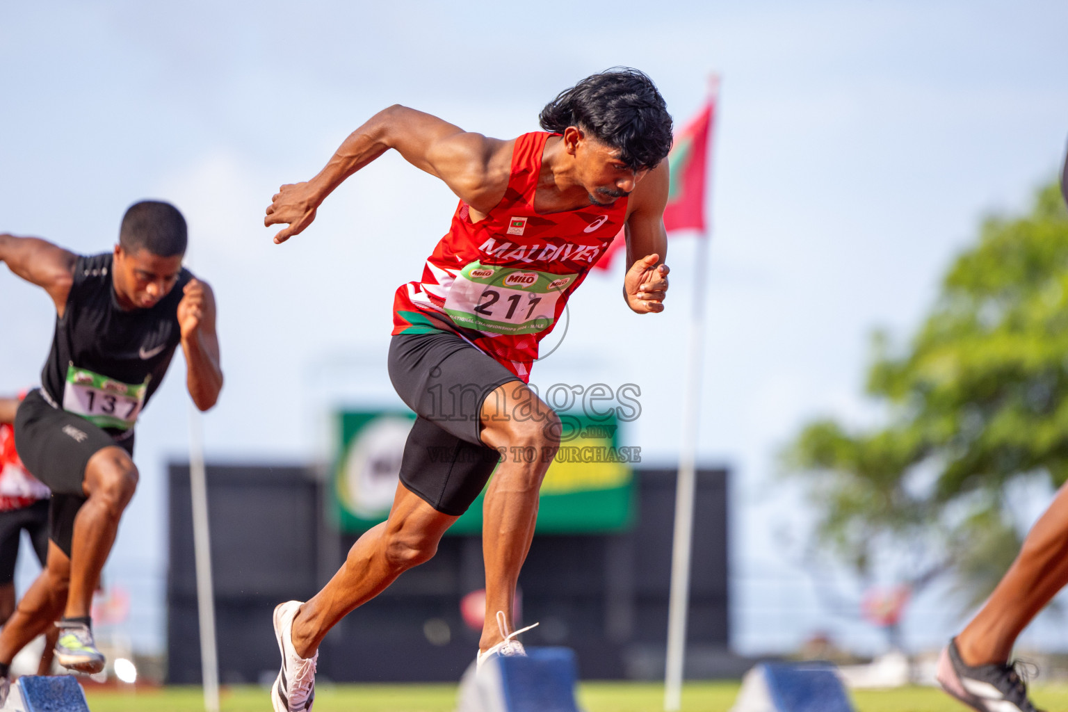 Day 2 of 33rd National Athletics Championship was held in Ekuveni Track at Male', Maldives on Friday, 6th September 2024.
Photos: Ismail Thoriq / images.mv