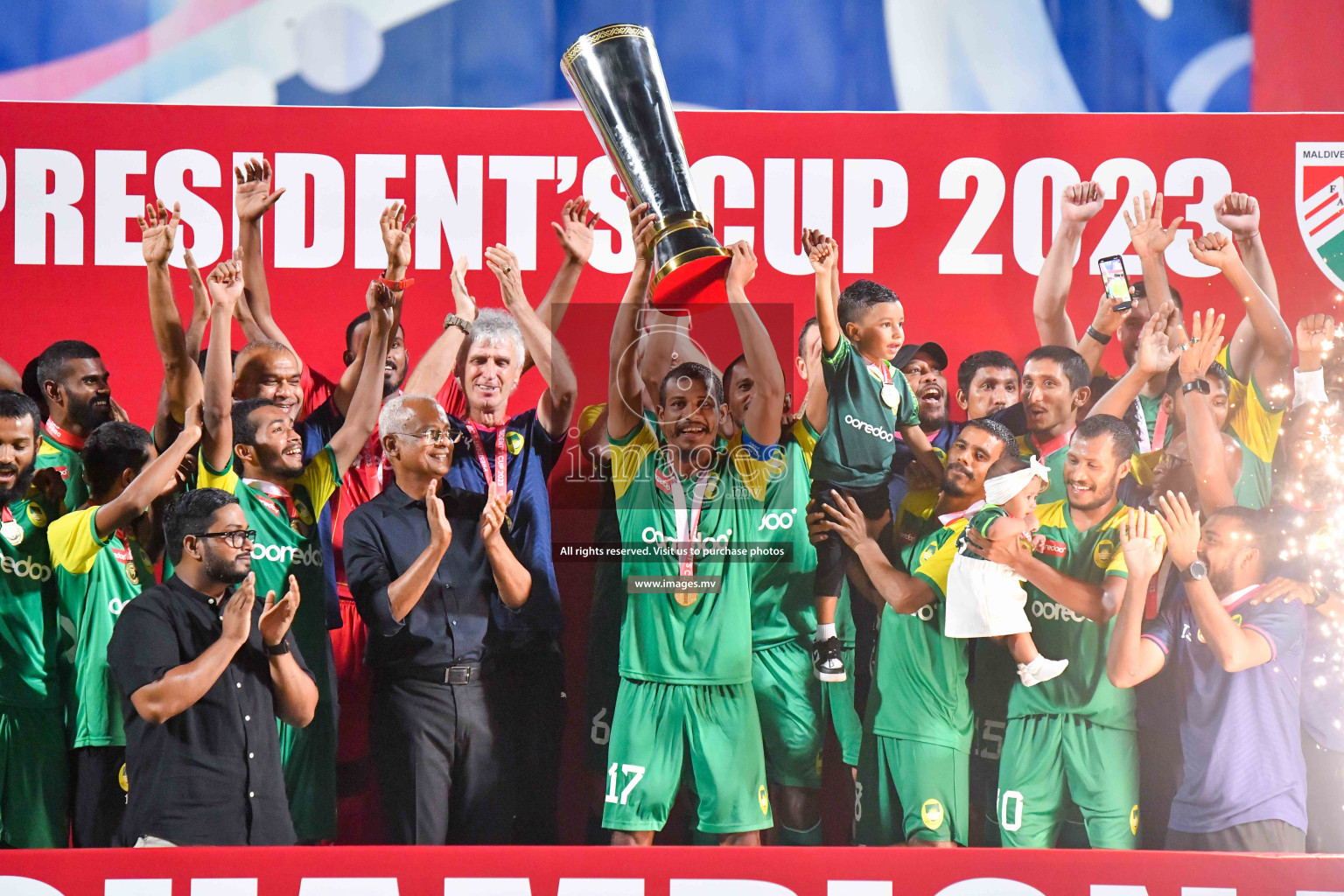 President's Cup 2023 Final - Maziya Sports & Recreation vs Club Eagles, held in National Football Stadium, Male', Maldives  Photos: Nausham Waheed/ Images.mv